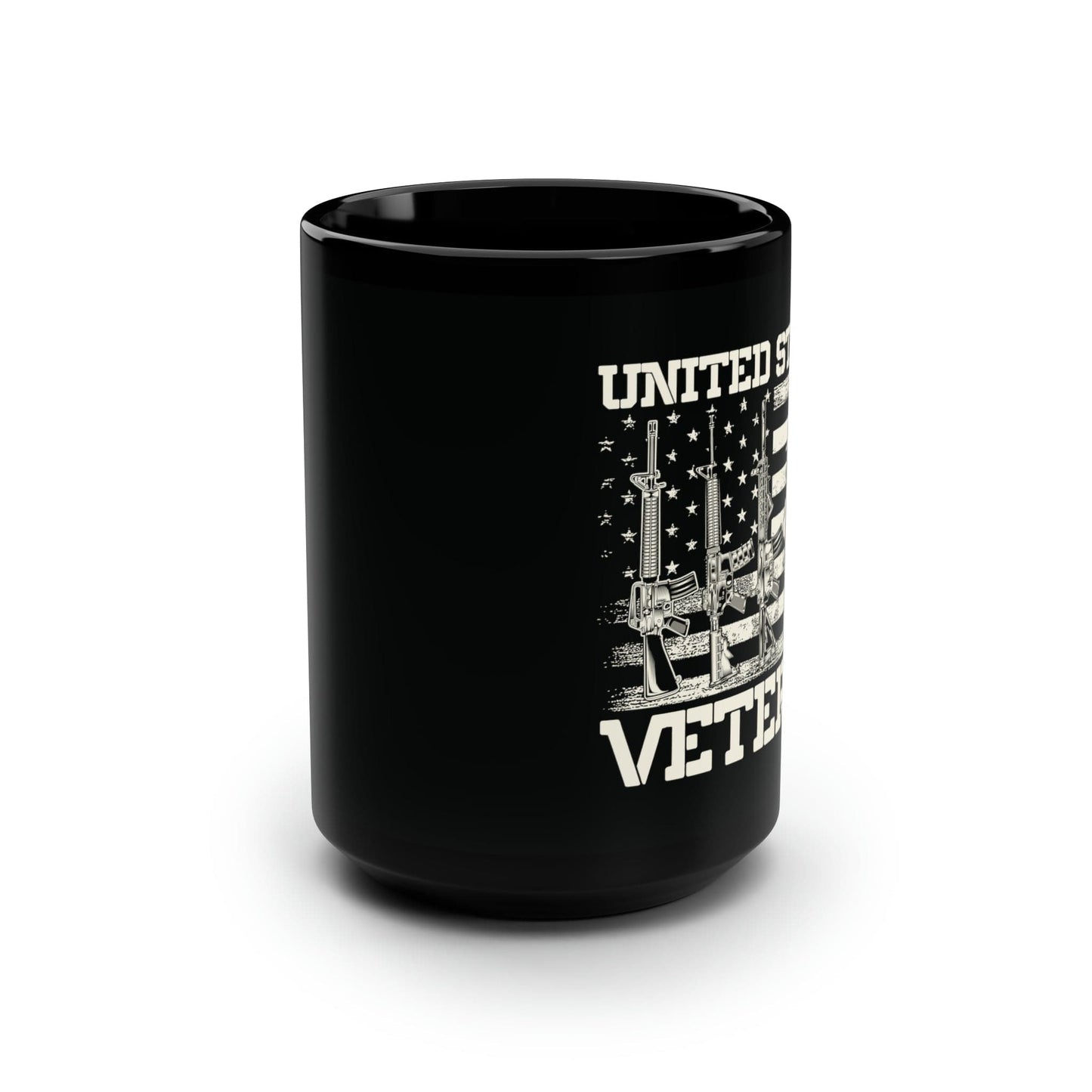 Mug 15oz United States Veteran | Flag | 15 oz. Black Mug