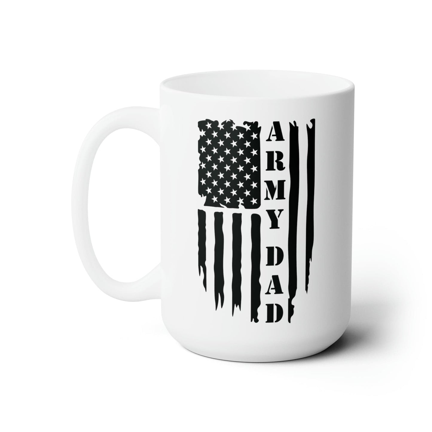 Mug 15oz US Army Dad | Flag | 15 oz. White Mug