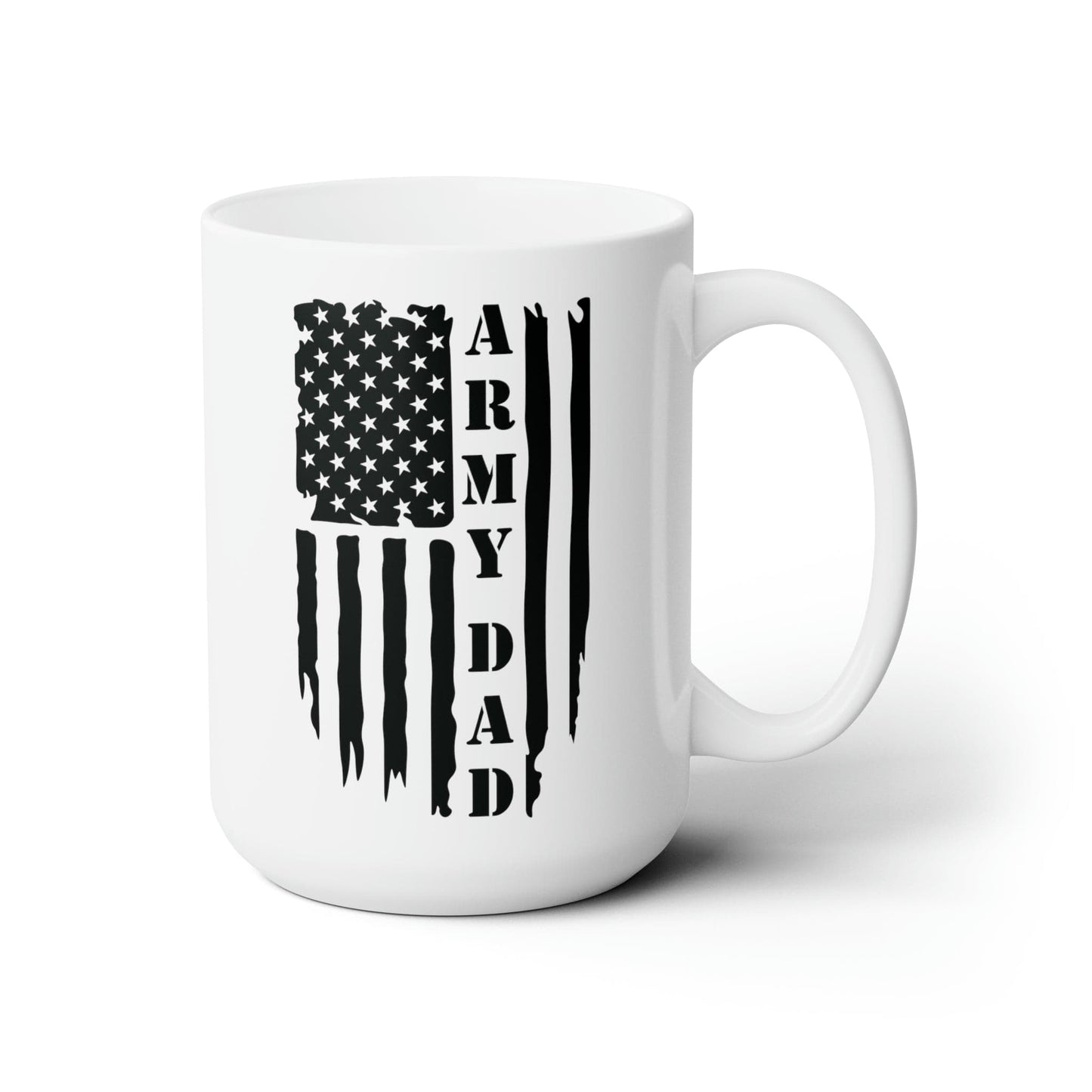 Mug 15oz US Army Dad | Flag | 15 oz. White Mug