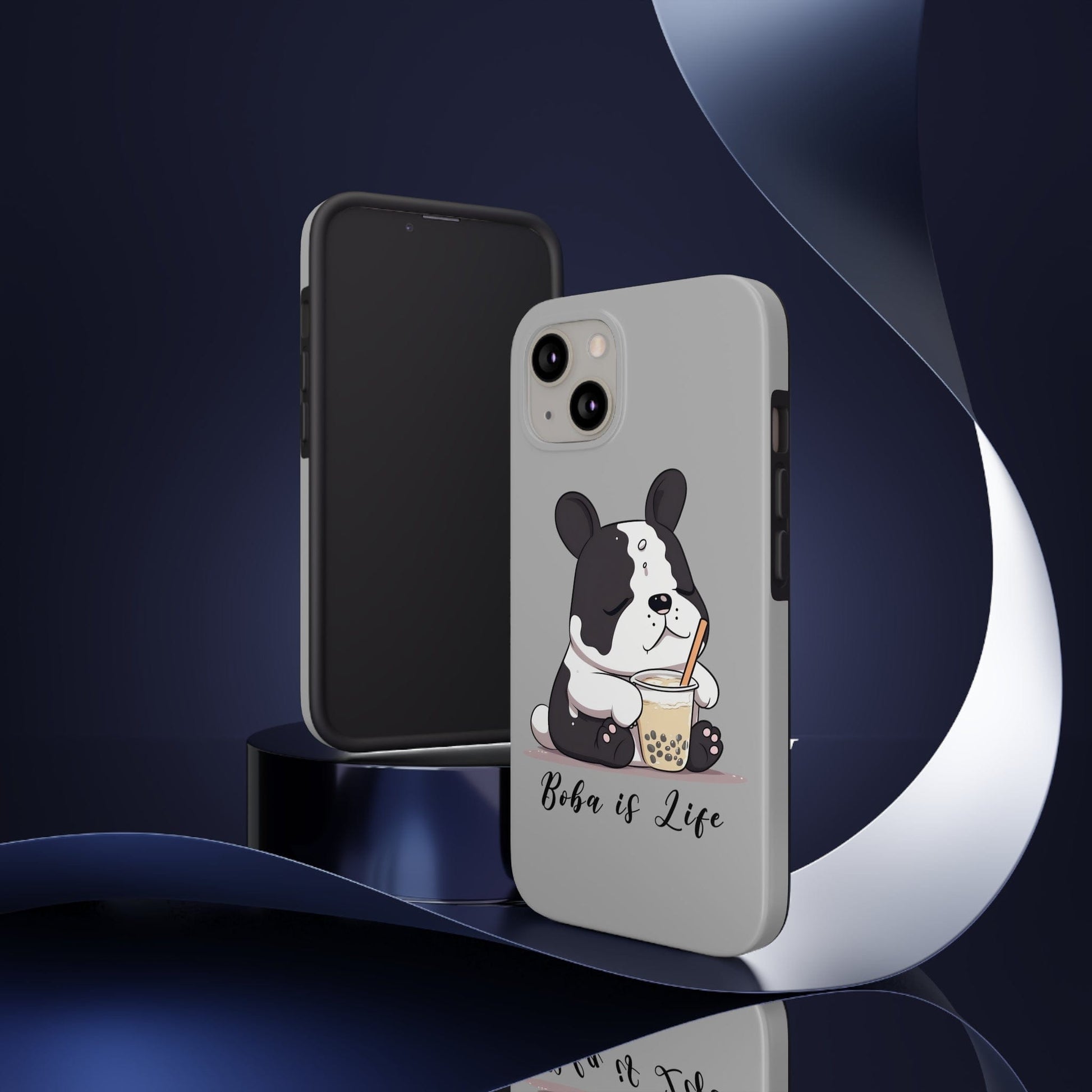 Phone Case Boba is Life | Dog Drinking Boba | Tough Phone Cases