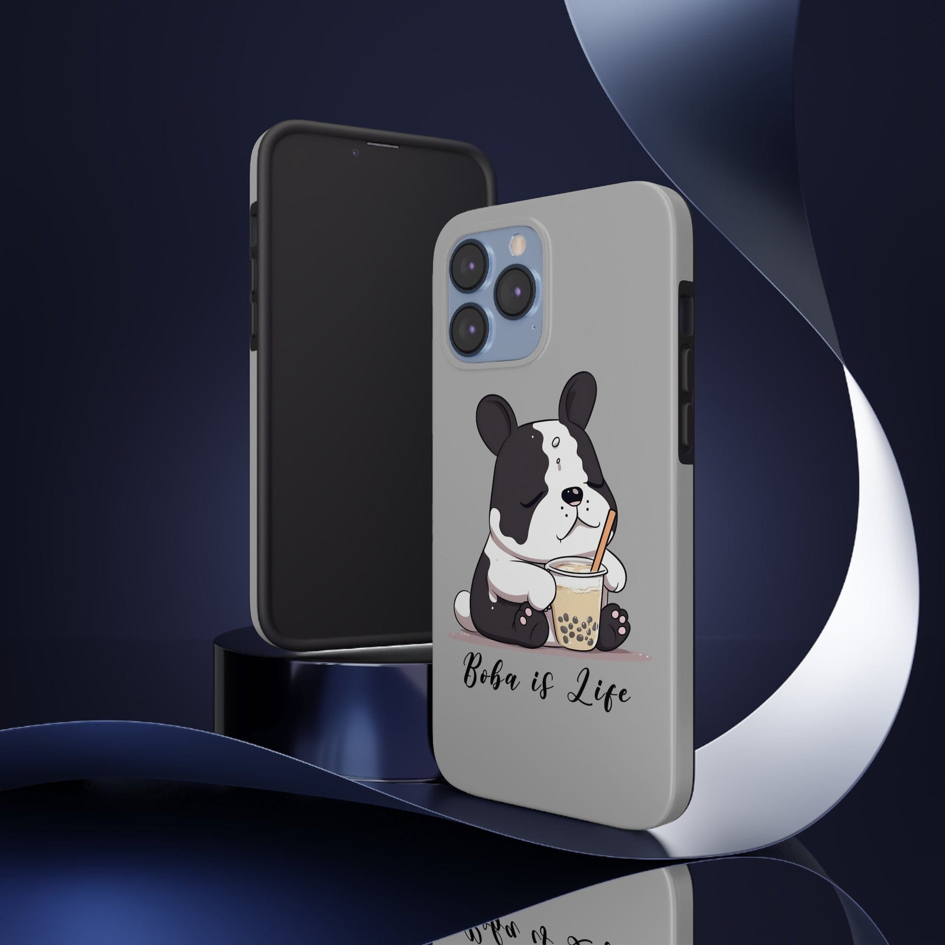 Phone Case Boba is Life | Dog Drinking Boba | Tough Phone Cases