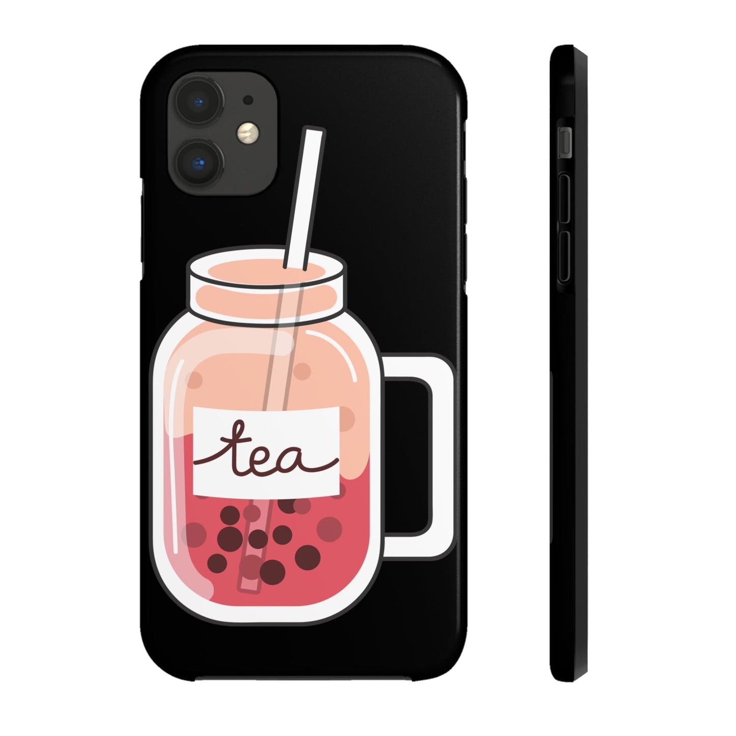 Phone Case iPhone 11 Boba Tea - Pink | Mason Jar | Tough Phone Cases