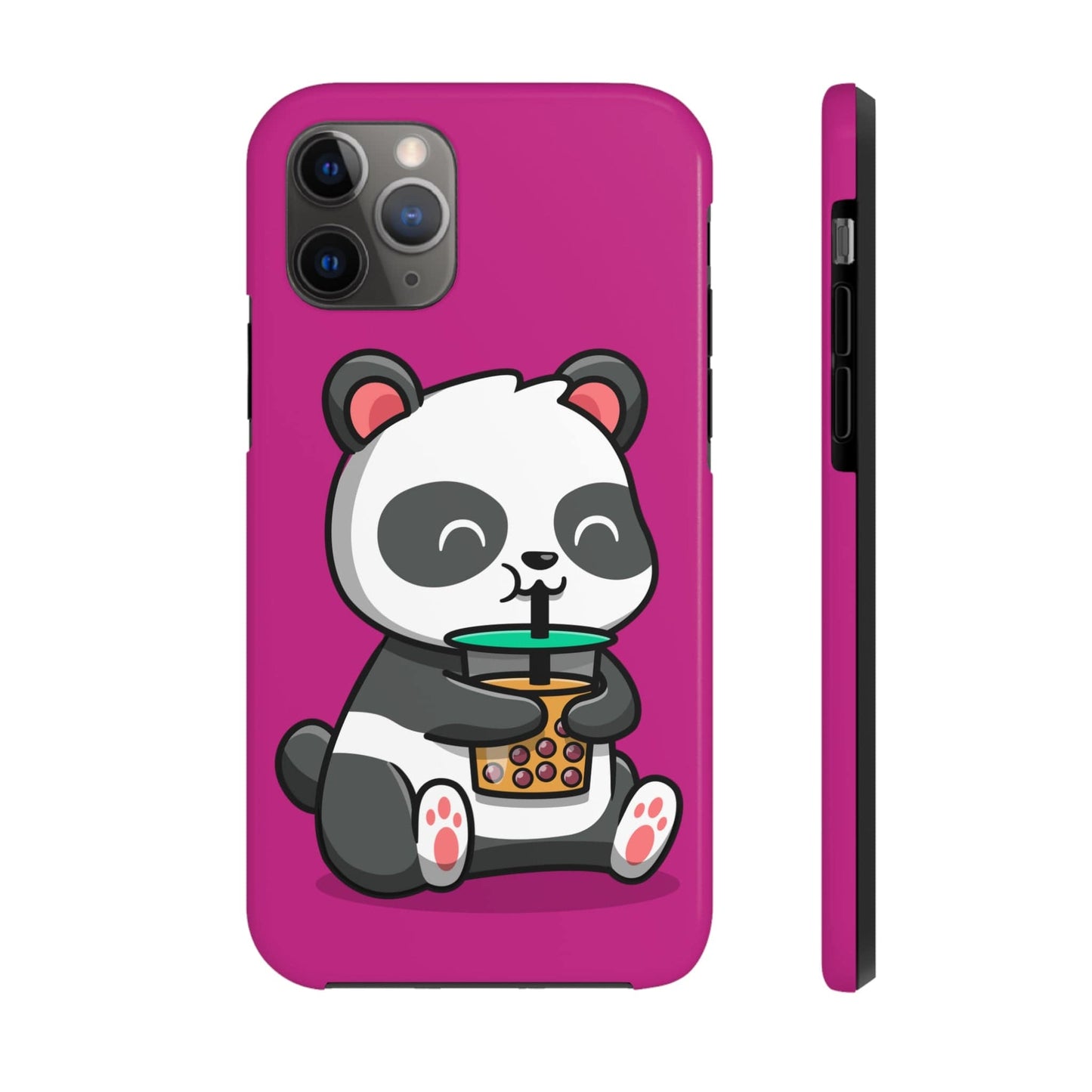 Phone Case iPhone 11 Pro Panda Drinking Boba | Tough Phone Cases