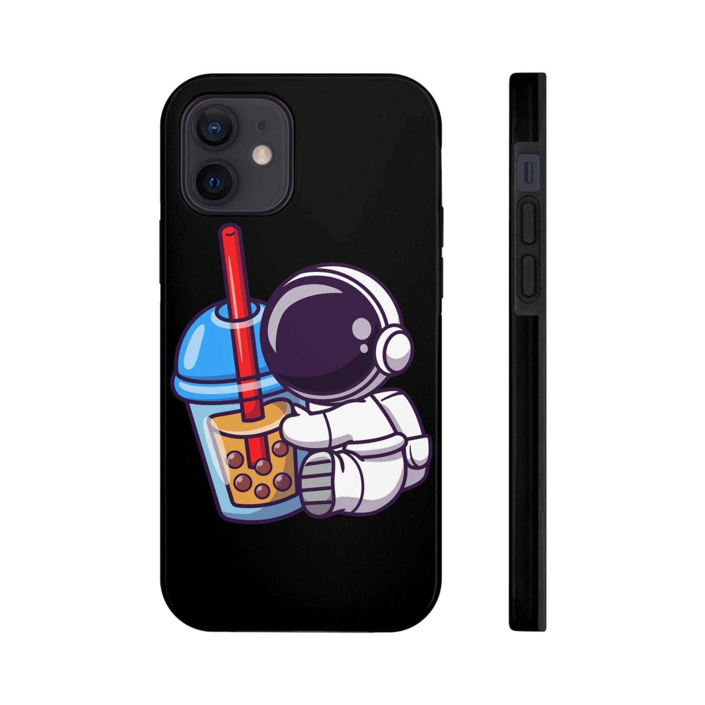 Phone Case iPhone 12 Astronaut Hugging Boba | Tough Phone Cases