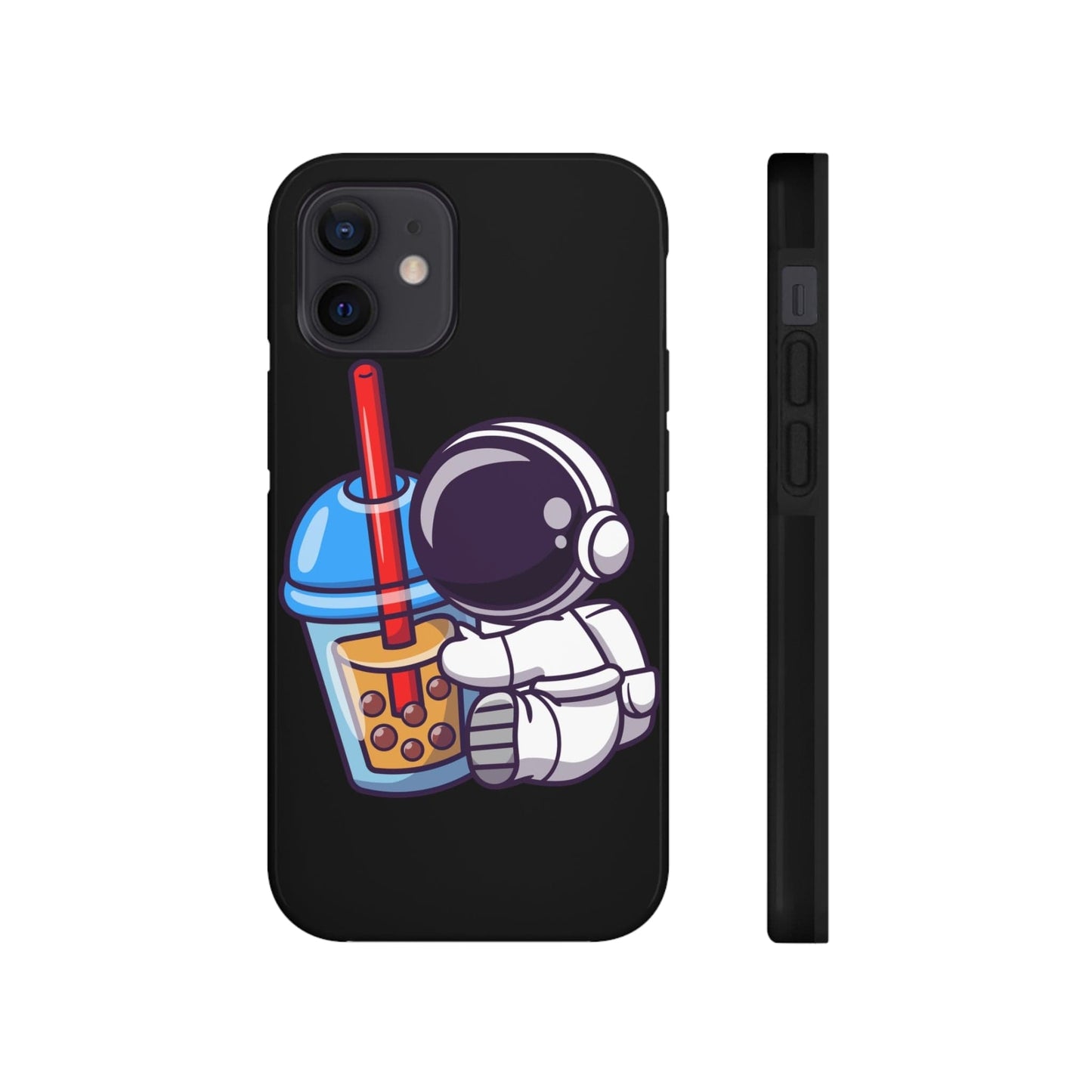 Phone Case iPhone 12 Mini Astronaut Hugging Boba | Tough Phone Cases