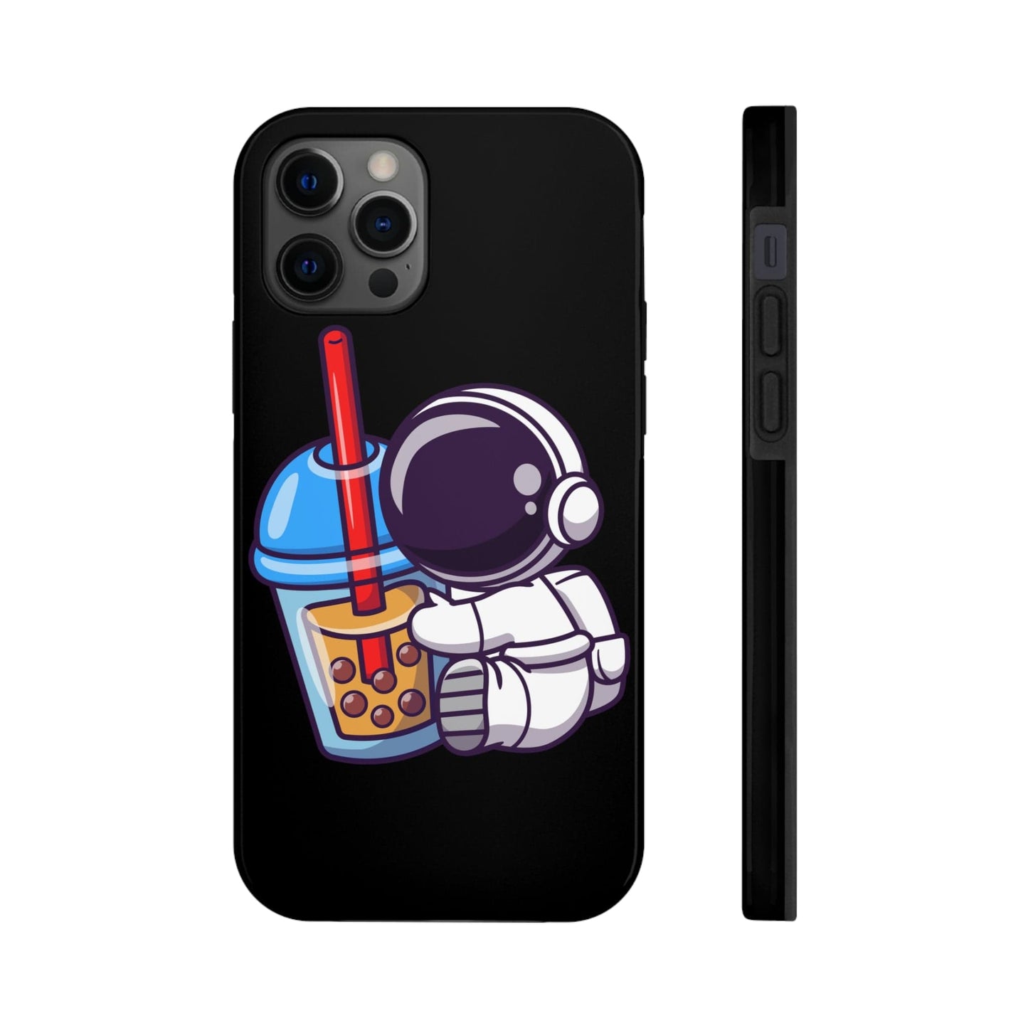 Phone Case iPhone 12 Pro Astronaut Hugging Boba | Tough Phone Cases