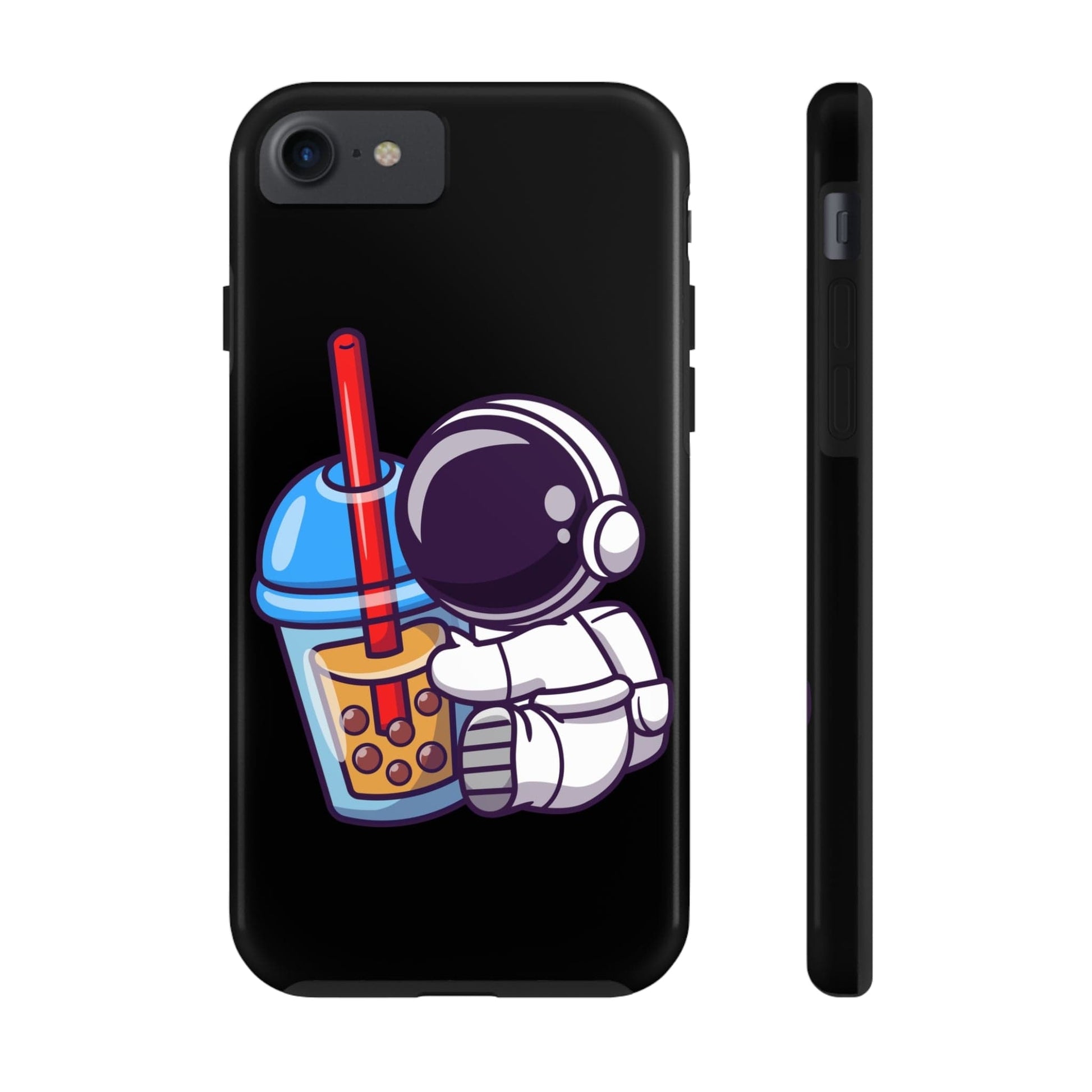 Phone Case iPhone 7, iPhone 8, iPhone SE Astronaut Hugging Boba | Tough Phone Cases