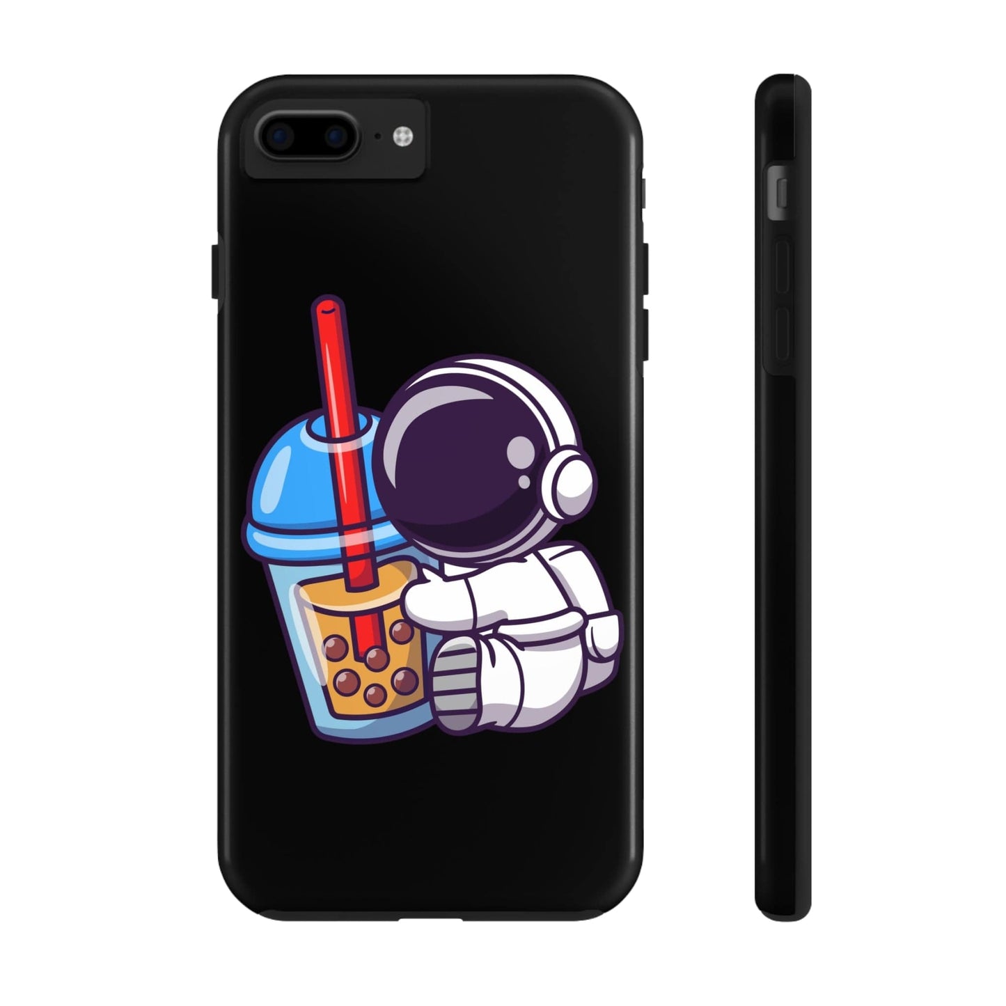 Phone Case iPhone 7 Plus, iPhone 8 Plus Astronaut Hugging Boba | Tough Phone Cases