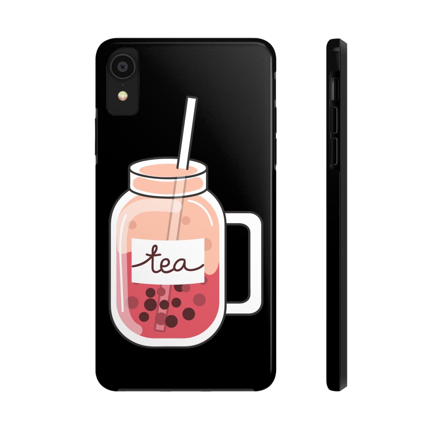 Phone Case iPhone XR Boba Tea - Pink | Mason Jar | Tough Phone Cases