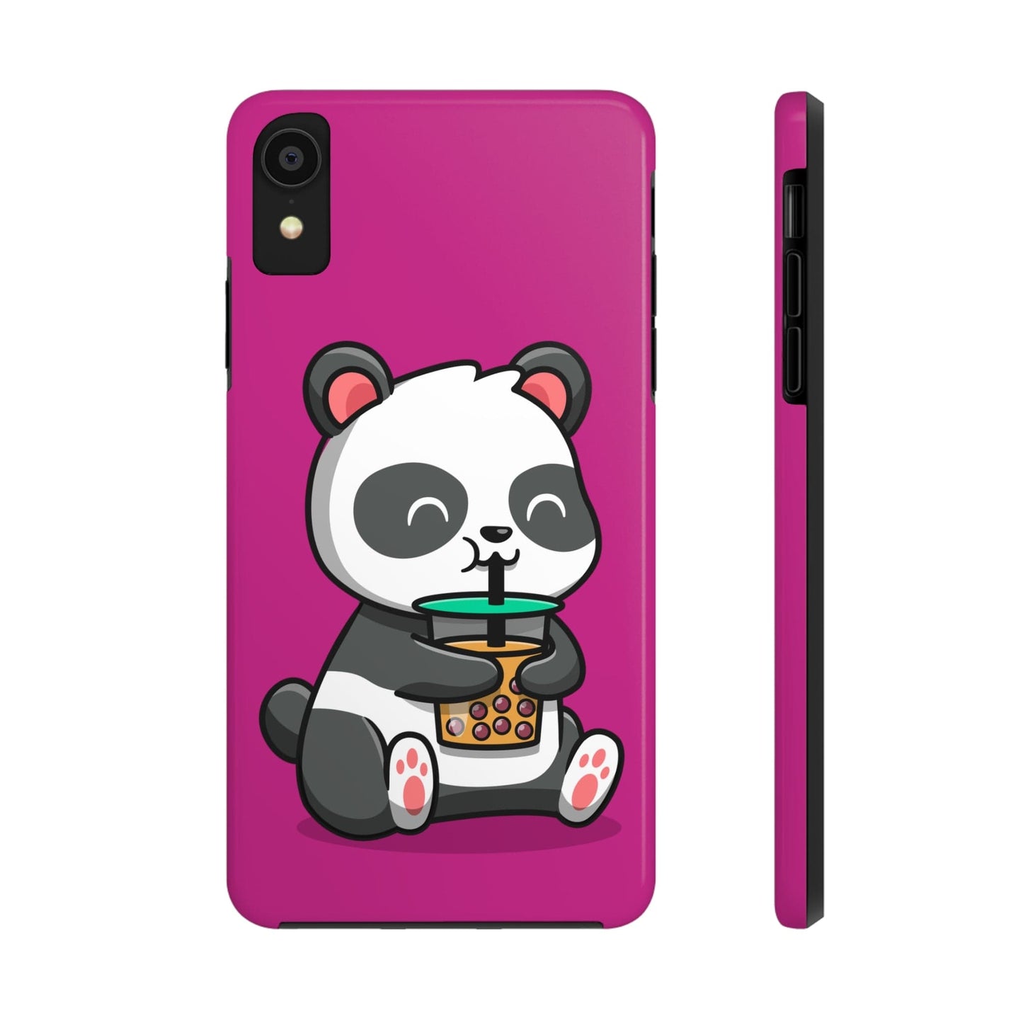 Phone Case iPhone XR Panda Drinking Boba | Tough Phone Cases