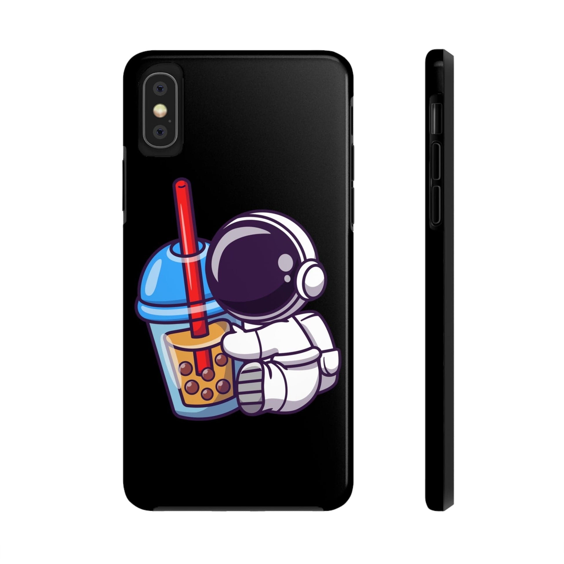 Phone Case iPhone XS Astronaut Hugging Boba | Tough Phone Cases