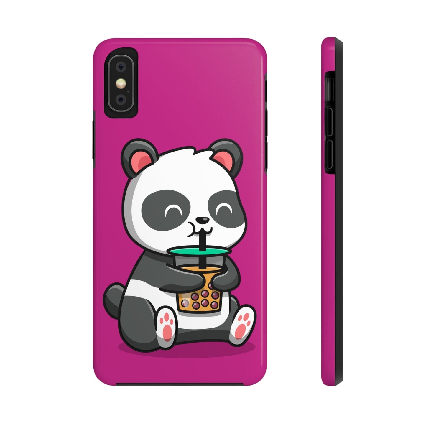 Phone Case iPhone XS Panda Drinking Boba | Tough Phone Cases