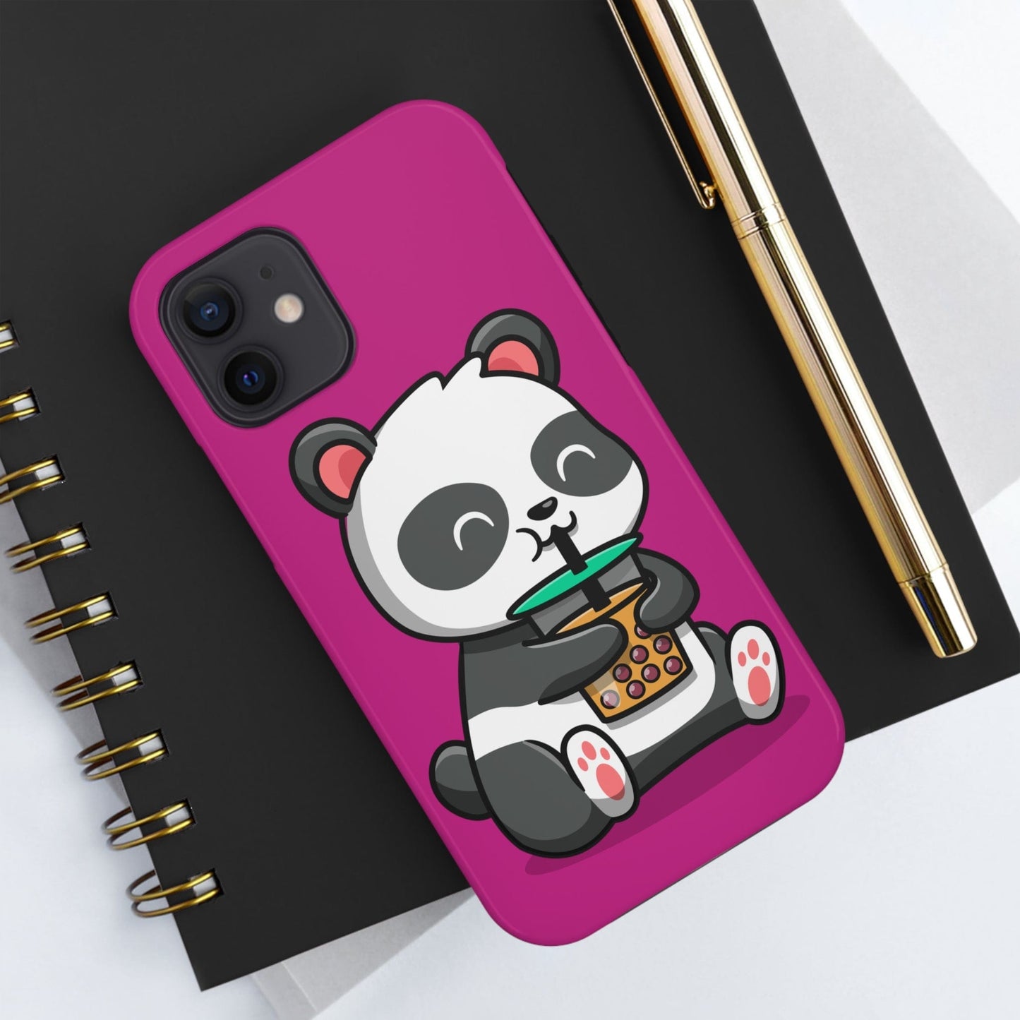 Phone Case Panda Drinking Boba | Tough Phone Cases