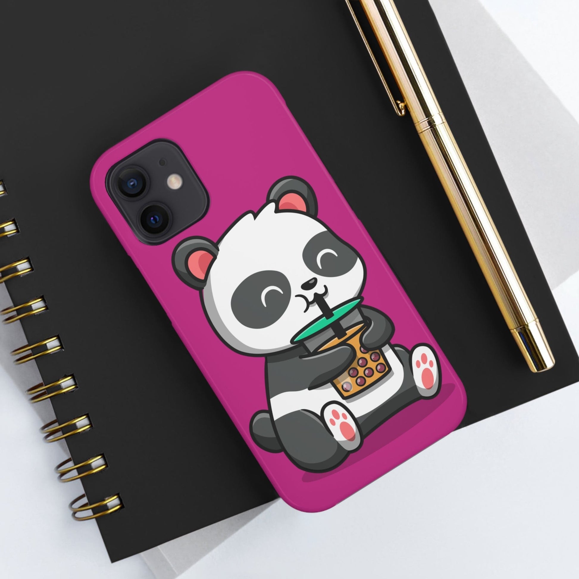 Phone Case Panda Drinking Boba | Tough Phone Cases