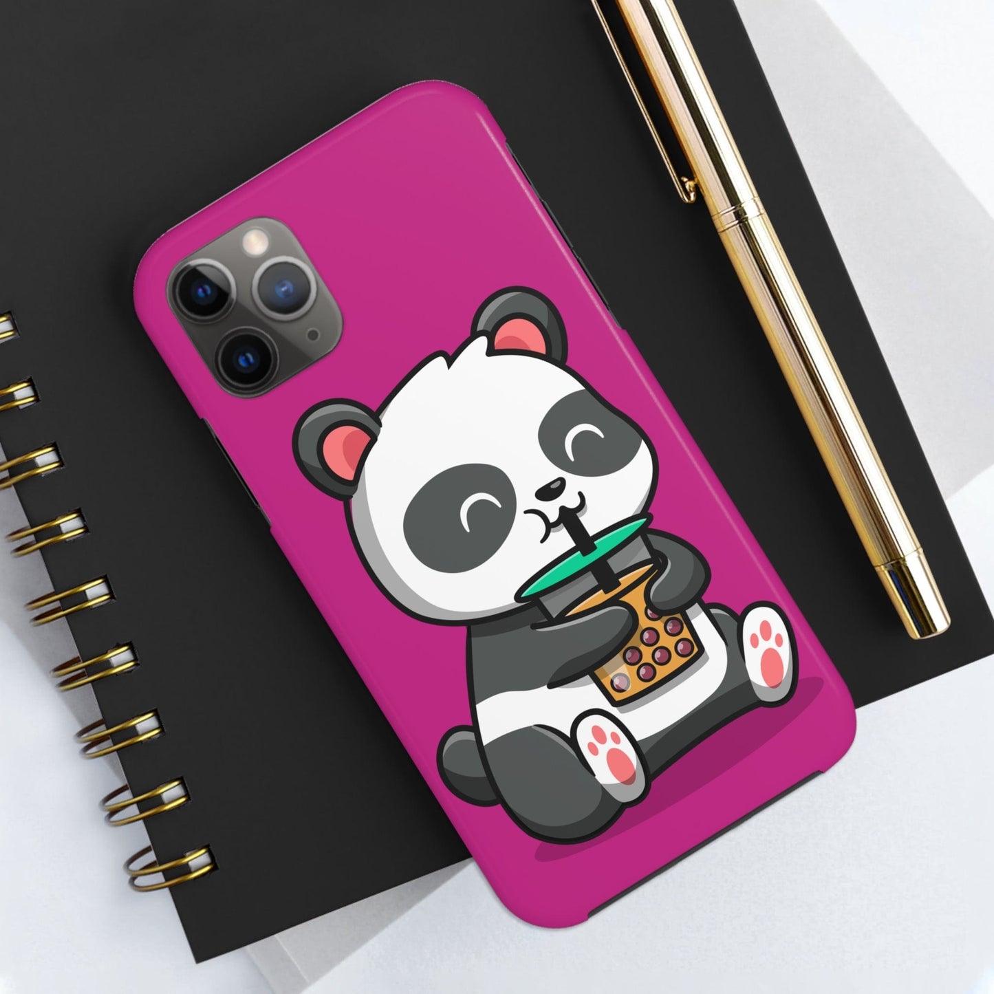 Phone Case Panda Drinking Boba | Tough Phone Cases