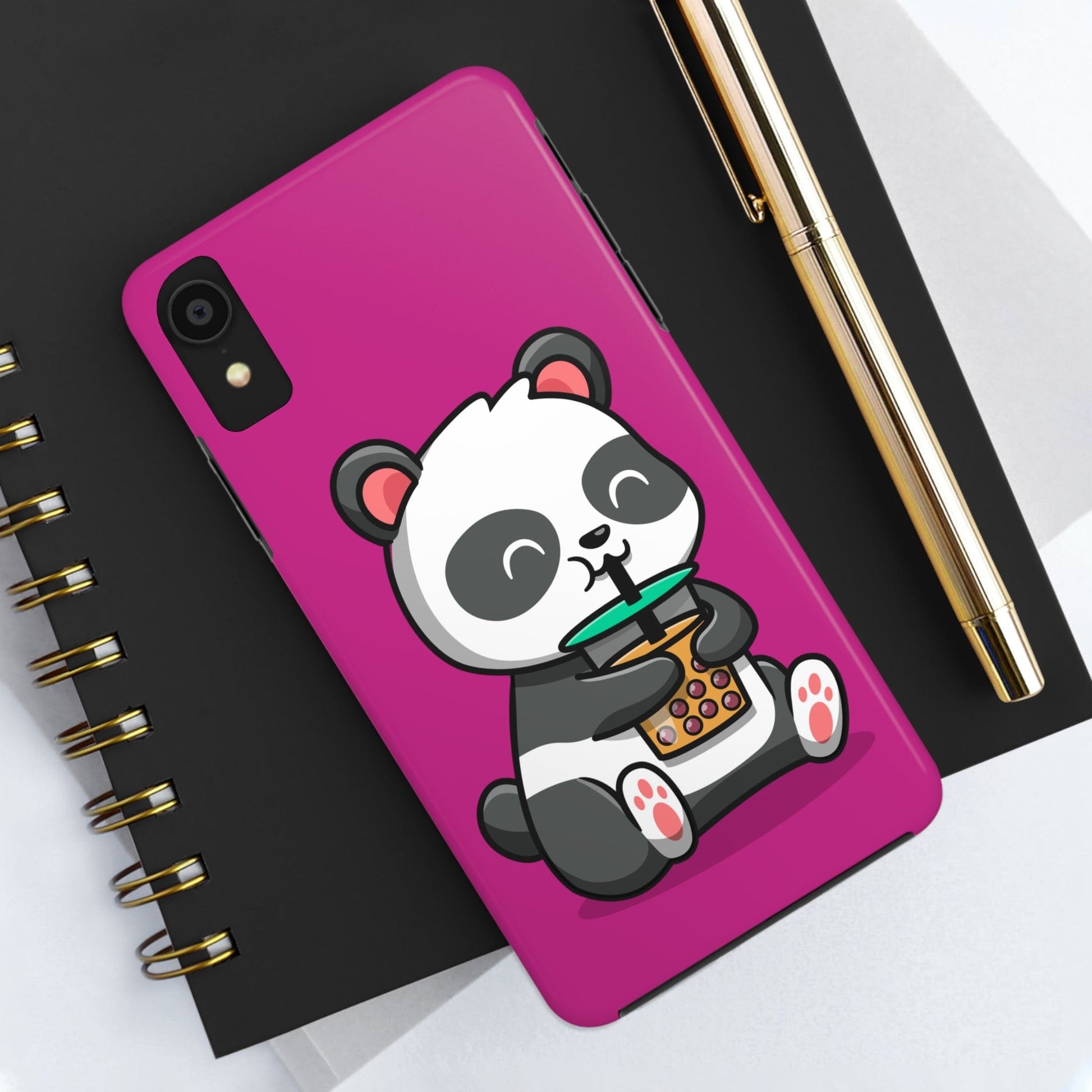 Phone Case Panda Drinking Boba | Tough Phone Cases