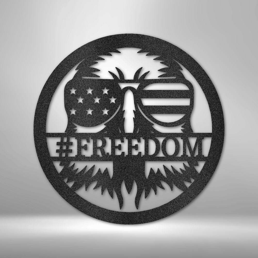 Steel Sign Black / 12" American Eagle | Customizable Steel Sign