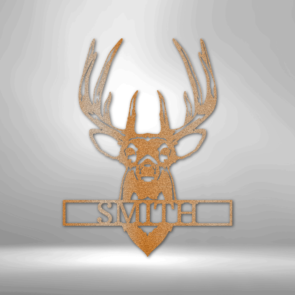 Steel Sign Copper / 12" Buck Mount | Customizable Steel Sign