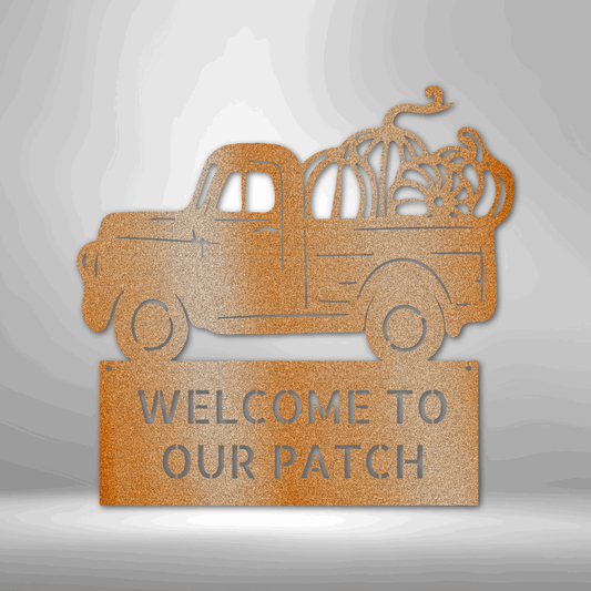 Steel Sign Copper / 12" Country Truck | Customizable Steel Sign