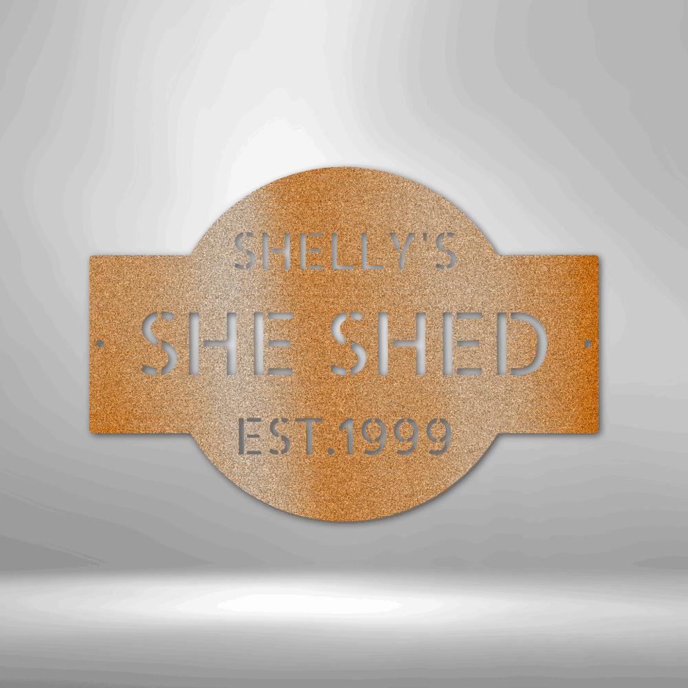 Steel Sign Copper / 12" Custom Plaque | Steel Sign