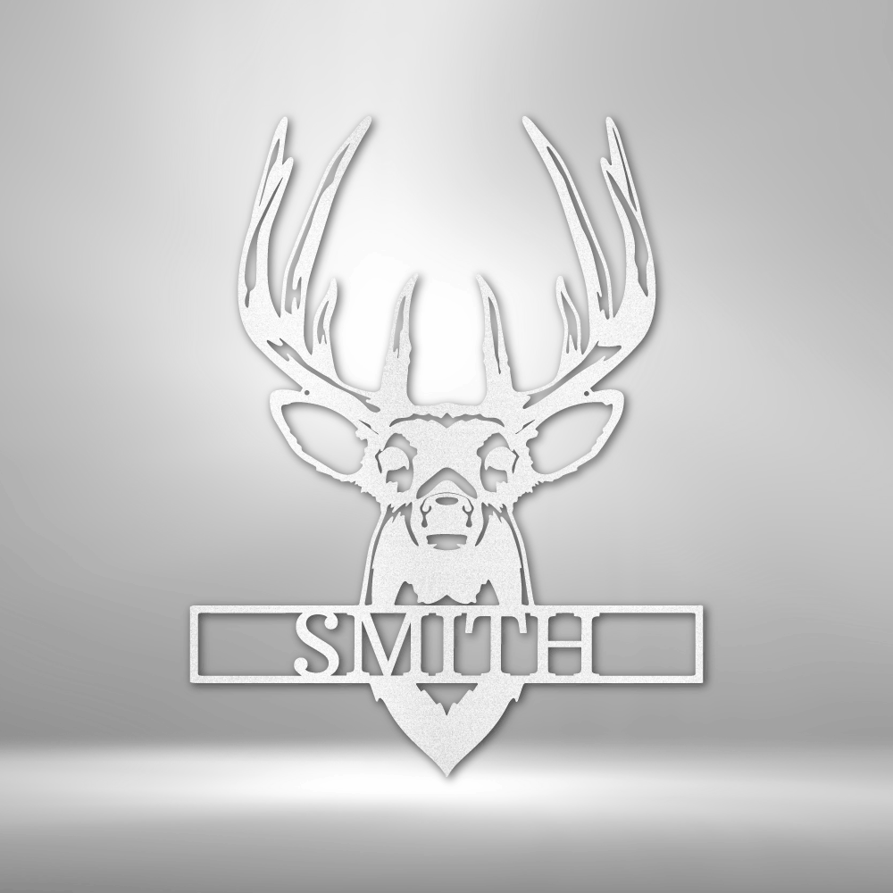 Steel Sign White / 12" Buck Mount | Customizable Steel Sign