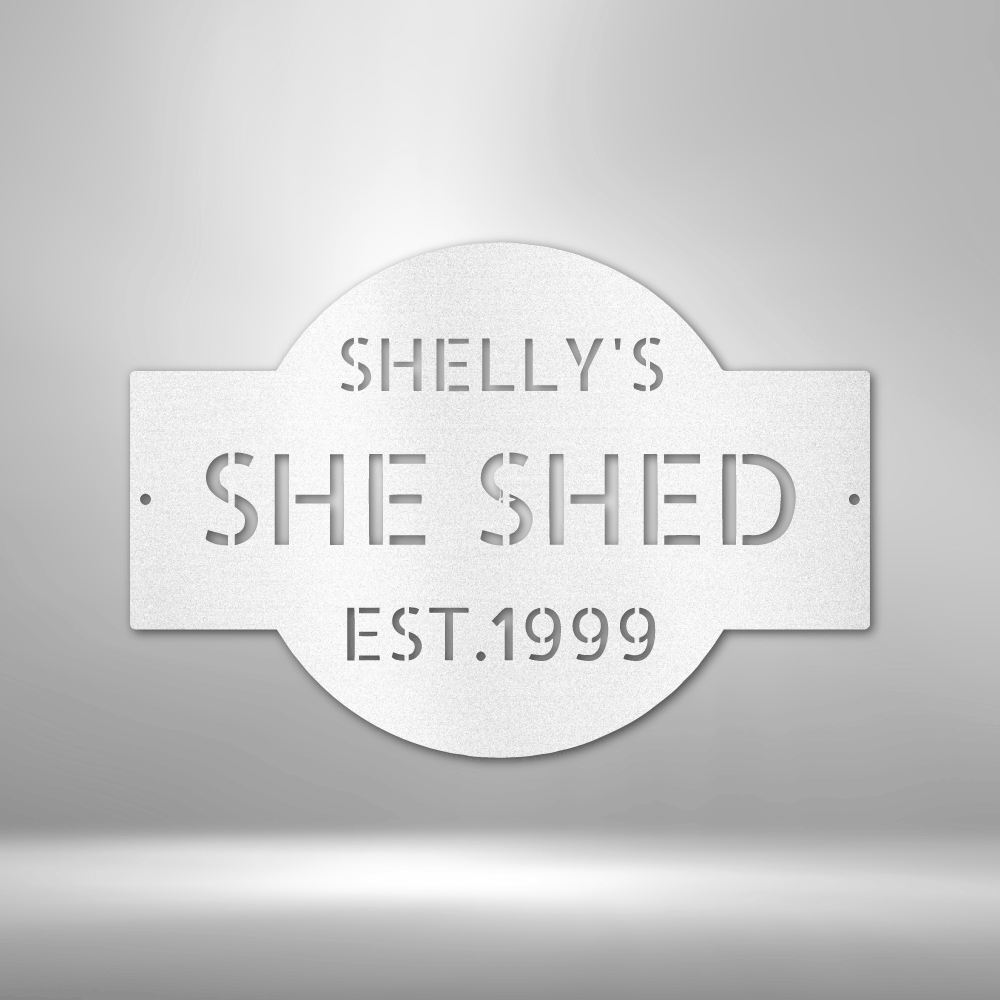 Steel Sign White / 12" Custom Plaque | Steel Sign