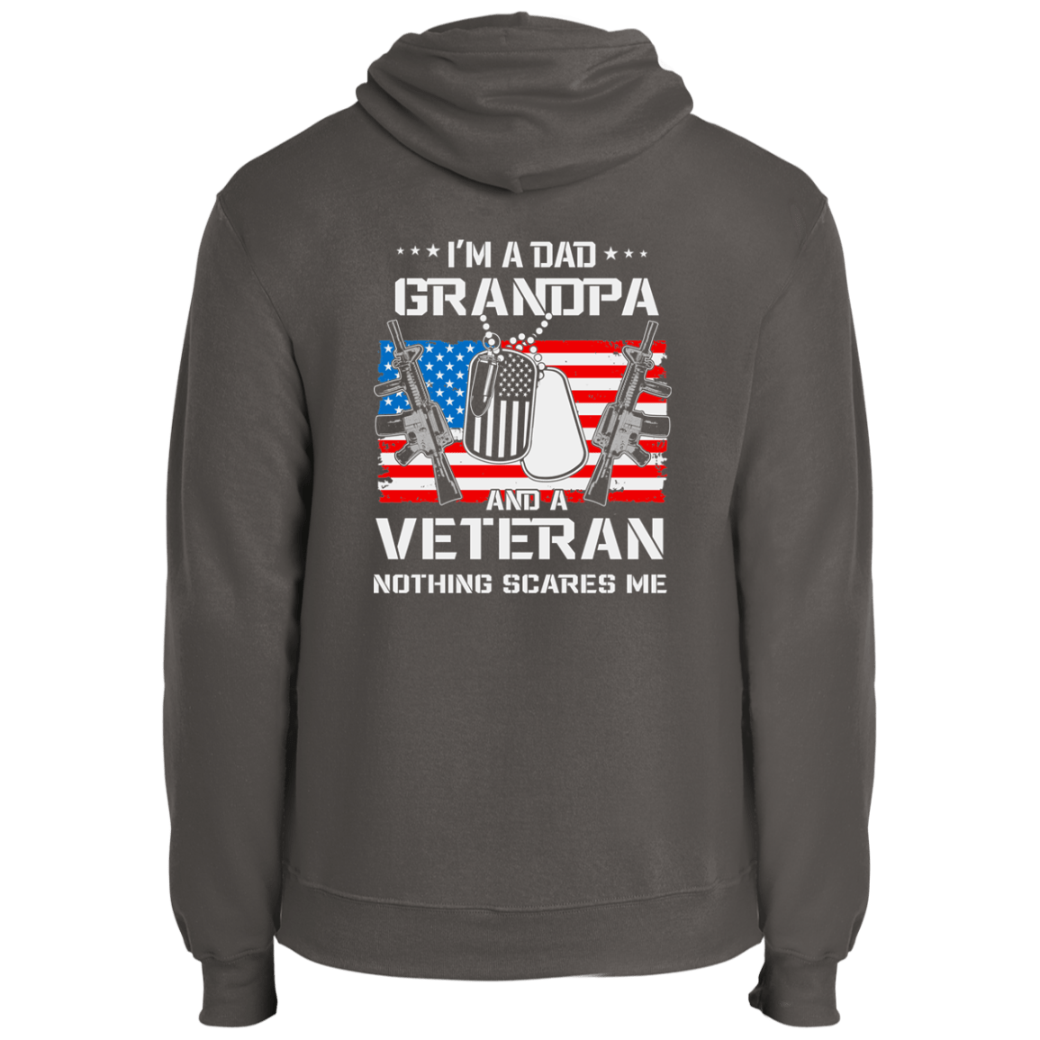 Sweatshirts Charcoal / S Dad | Grandpa | Veteran | Fleece Pullover Hoodie