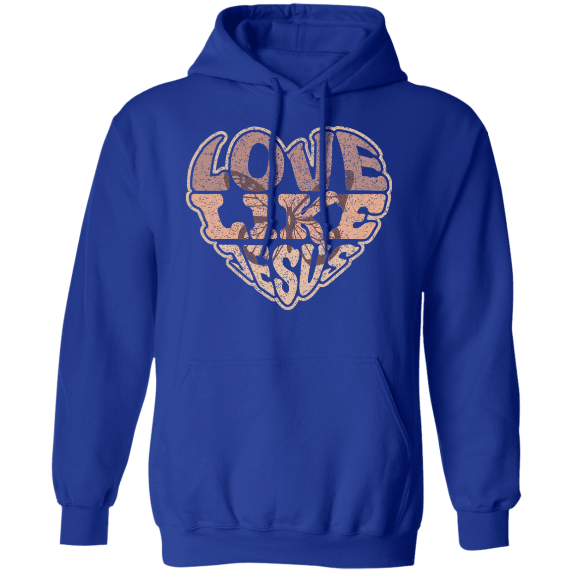 Sweatshirts Royal / S Love Like Jesus | Christian | Retro | Pullover Hoodie