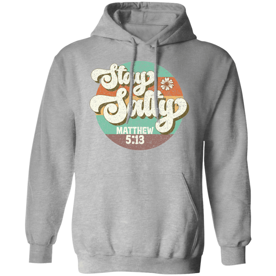 Sweatshirts Sport Grey / S Stay Salty | Matthew 5:13 | Christian | Retro | Pullover Hoodie