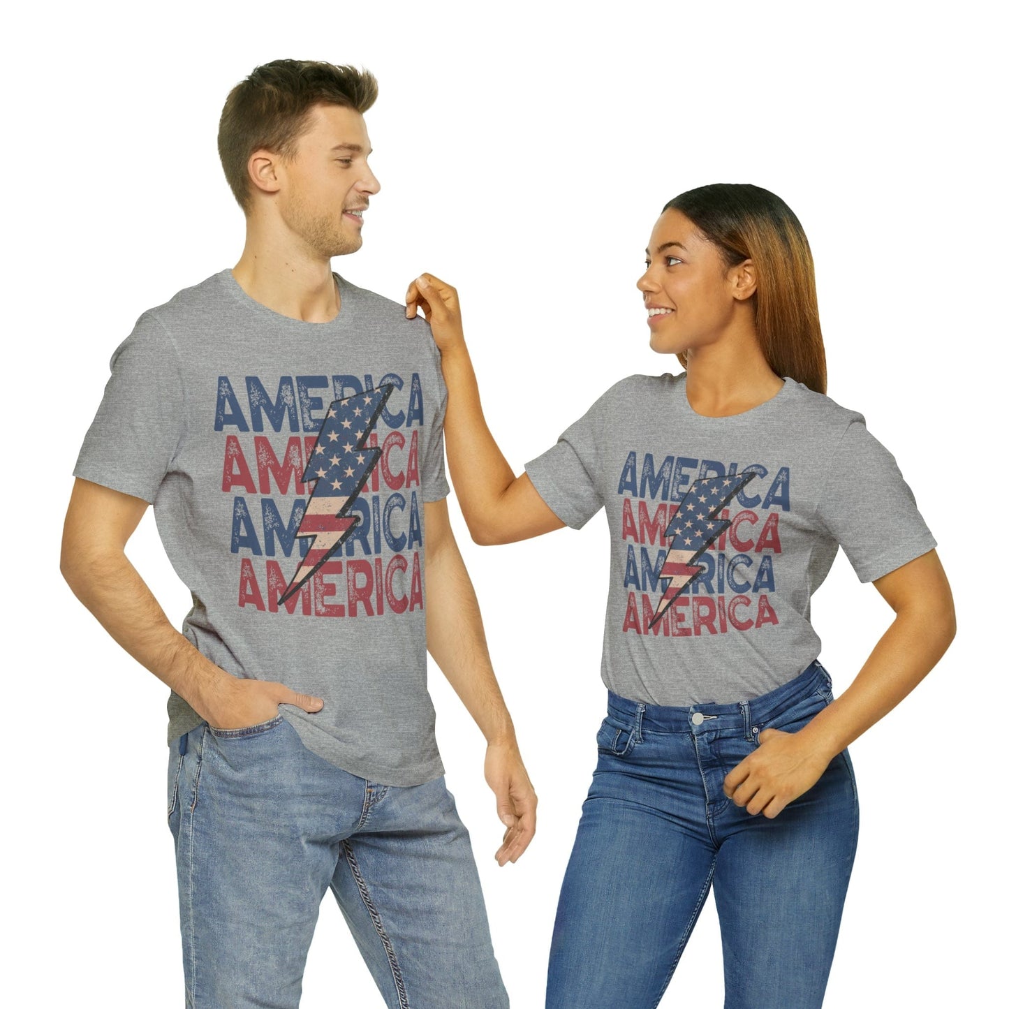 T-Shirt American Lightening | Jersey Short Sleeve Tee