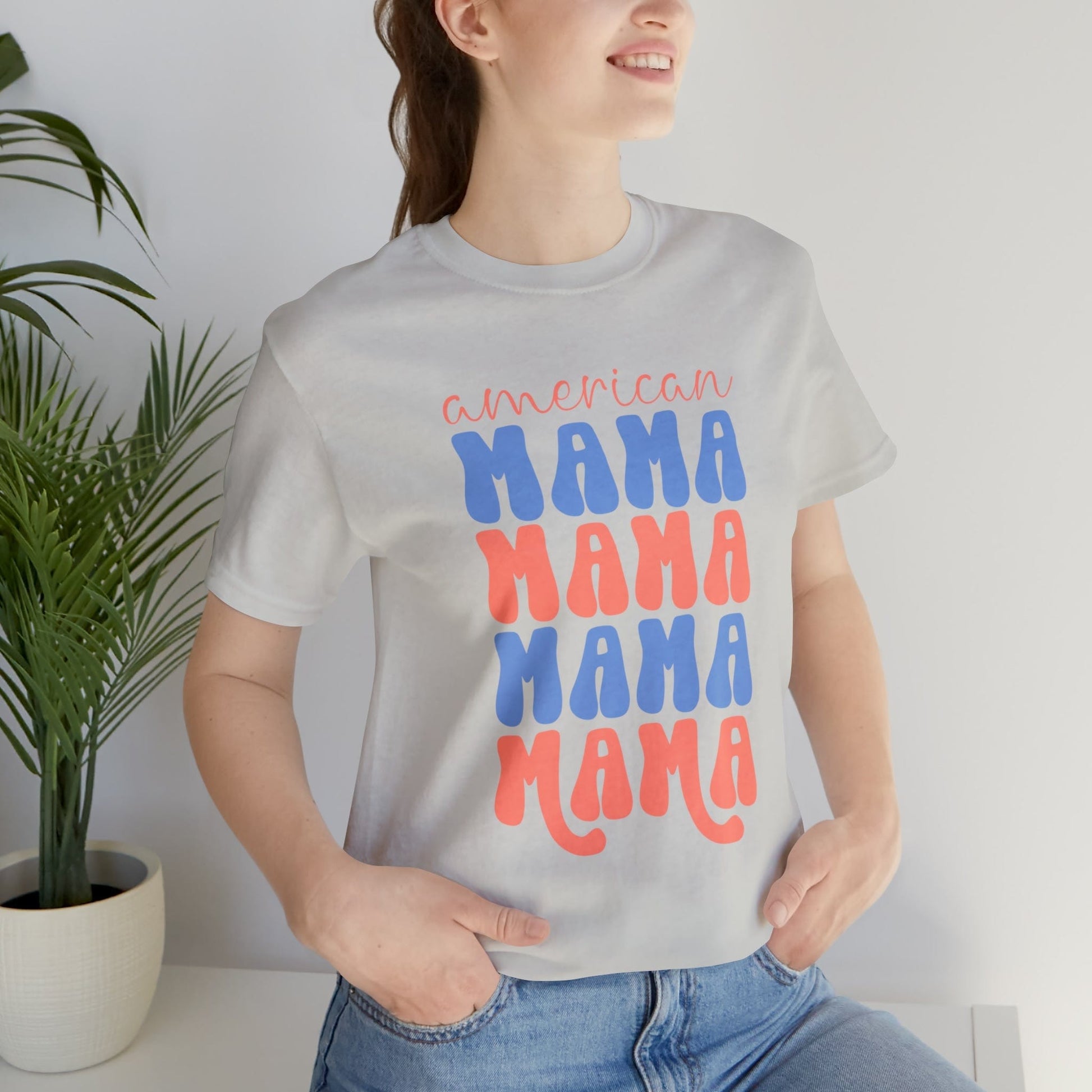 T-Shirt American Mama | Jersey Short Sleeve Tee