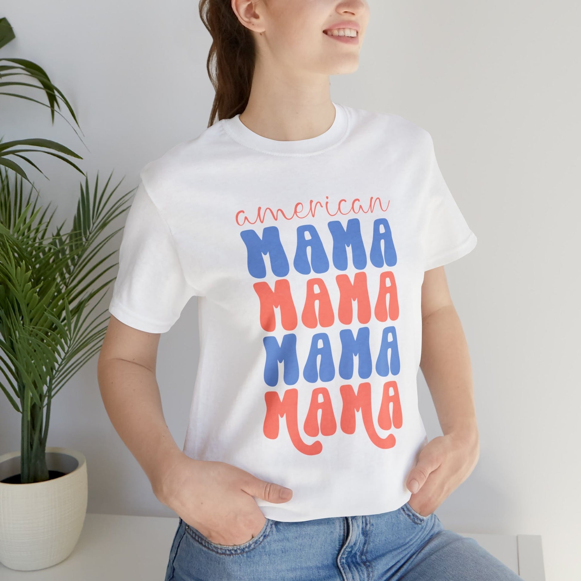 T-Shirt American Mama | Jersey Short Sleeve Tee