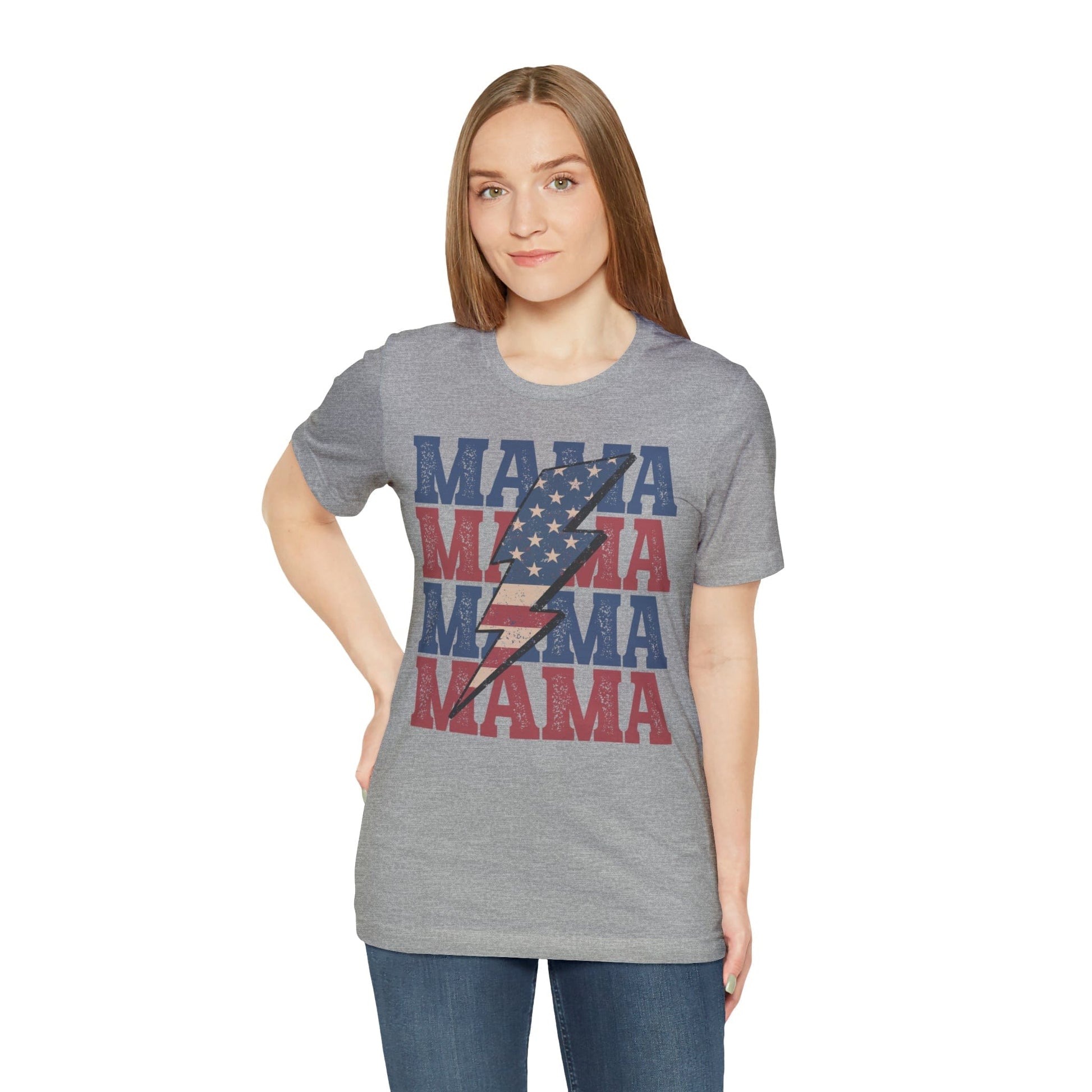 T-Shirt American Mama Lightening | Jersey Short Sleeve Tee