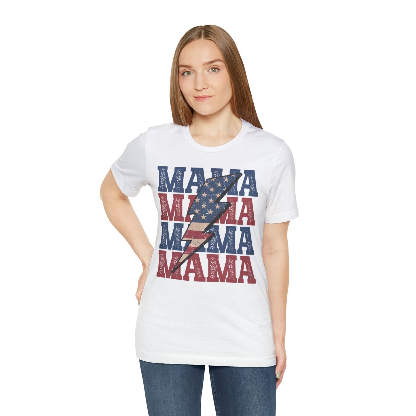 T-Shirt American Mama Lightening | Jersey Short Sleeve Tee