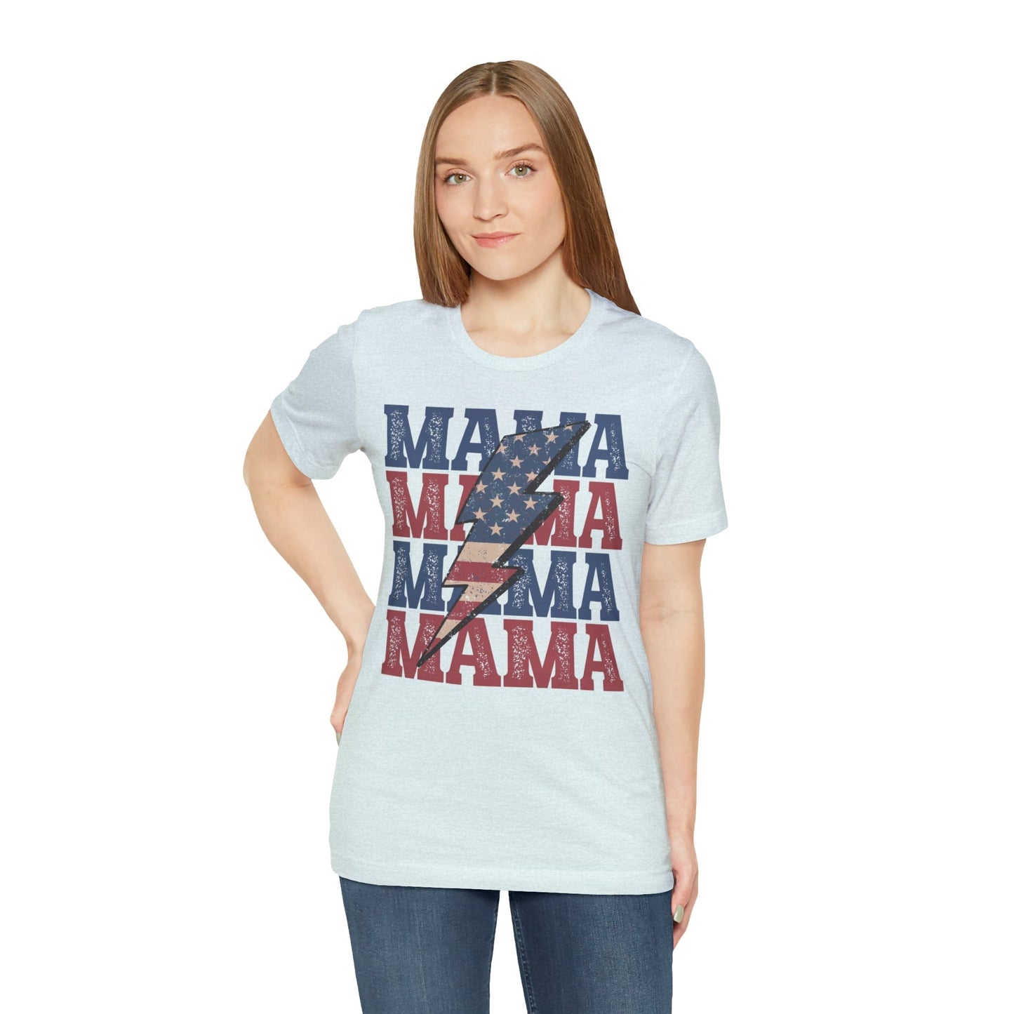 T-Shirt American Mama Lightening | Jersey Short Sleeve Tee