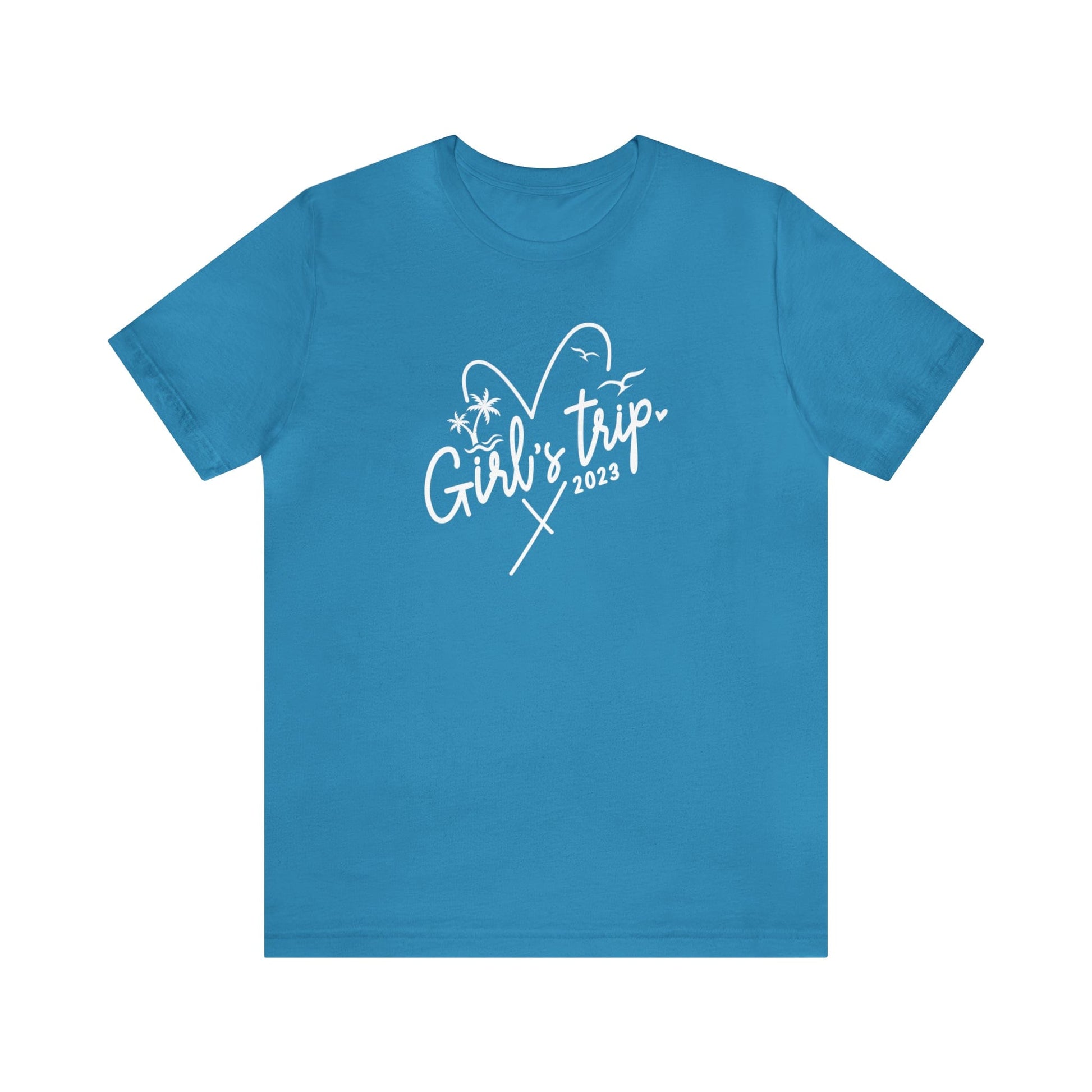 T-Shirt Aqua / S Girls Trip 2023 | Heart | Jersey Short Sleeve Tee