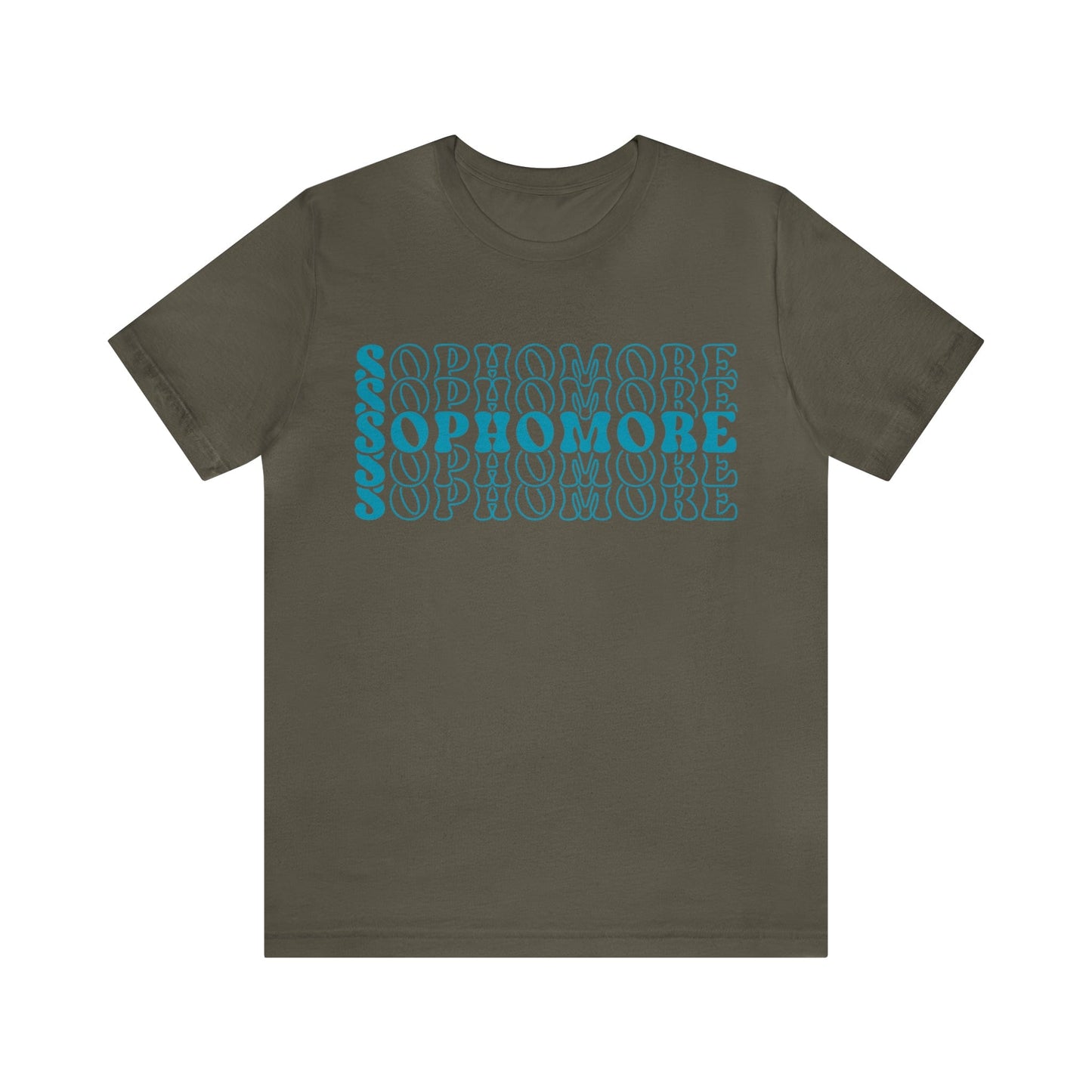 T-Shirt Army / S Sophomore | Stacked Retro | Jersey Short Sleeve Tee