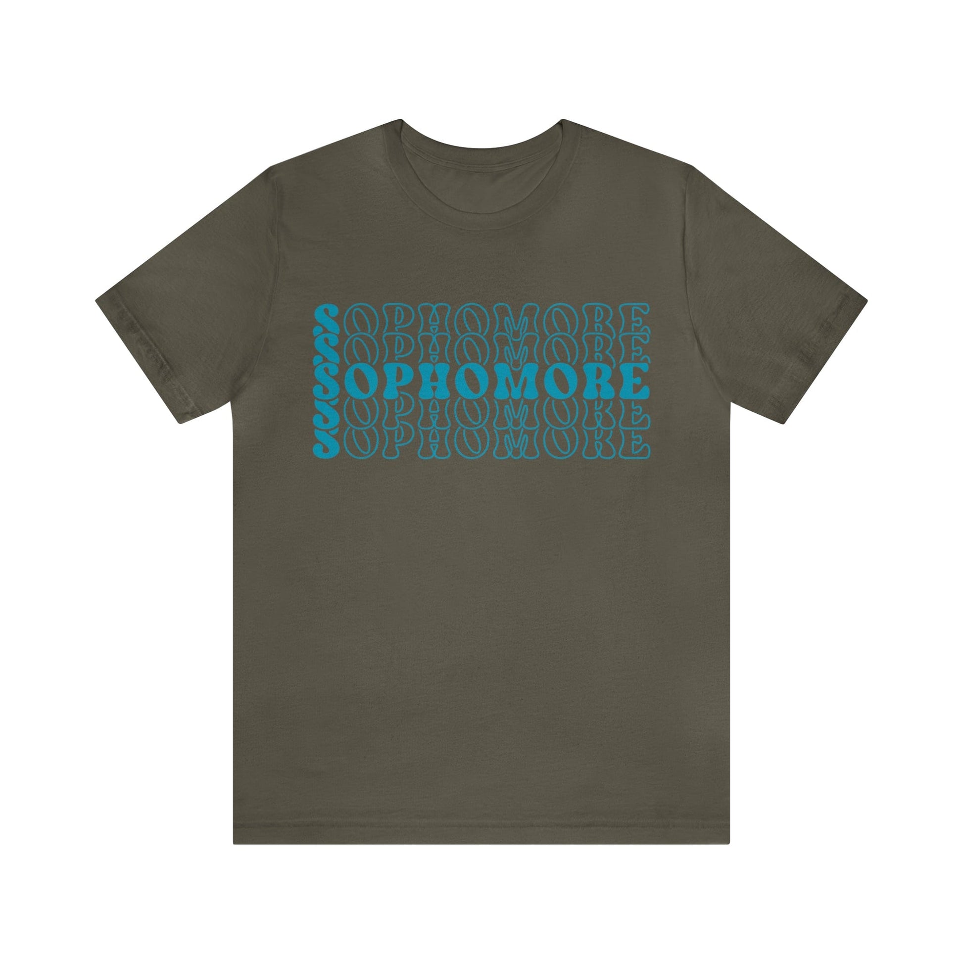 T-Shirt Army / S Sophomore | Stacked Retro | Jersey Short Sleeve Tee