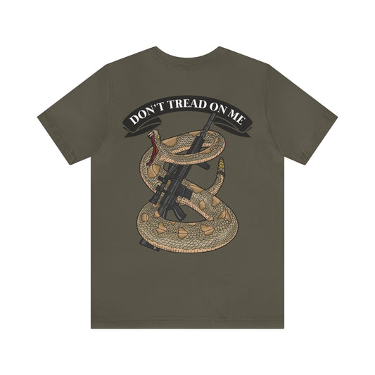 T-Shirt Army / S We the People | Don't Tread On Me | Back Print | 2nd Amendment | Jersey Short Sleeve Tee