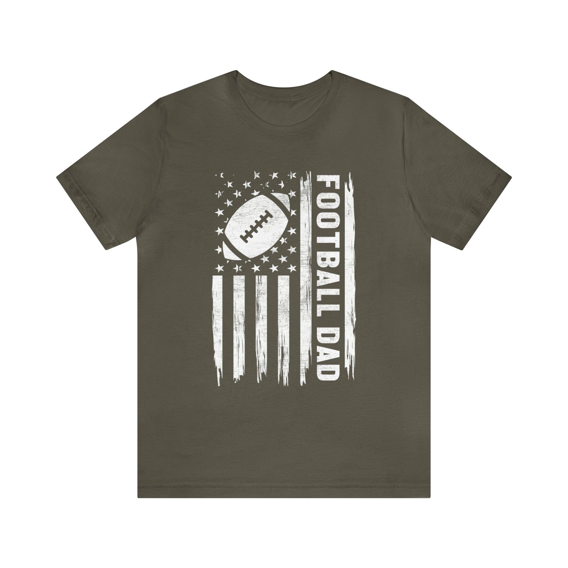 T-Shirt Army / XS Football Dad | Patriotic | Jersey Short Sleeve Tee