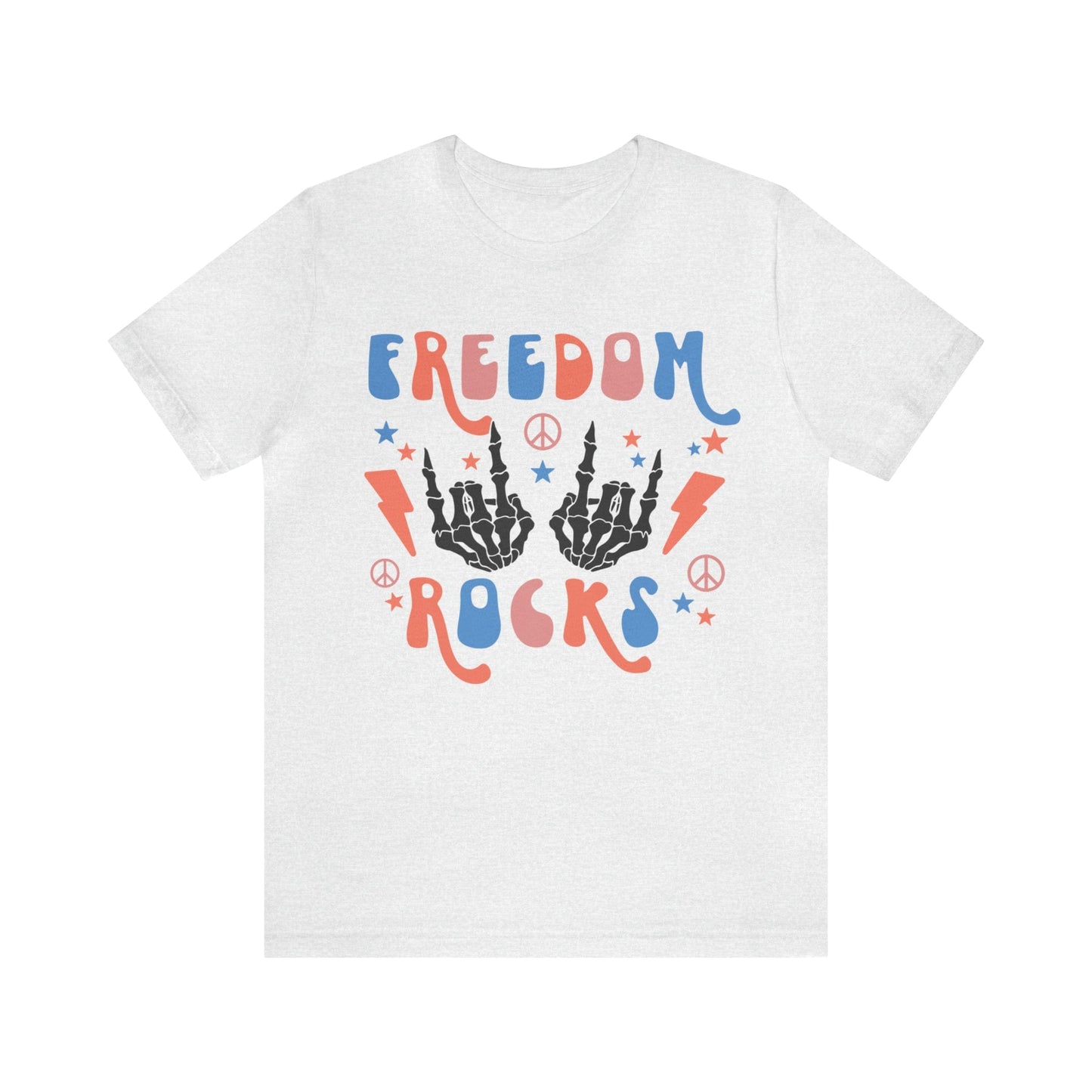 T-Shirt Ash / S Freedom Rocks | Unisex Jersey Short Sleeve Tee