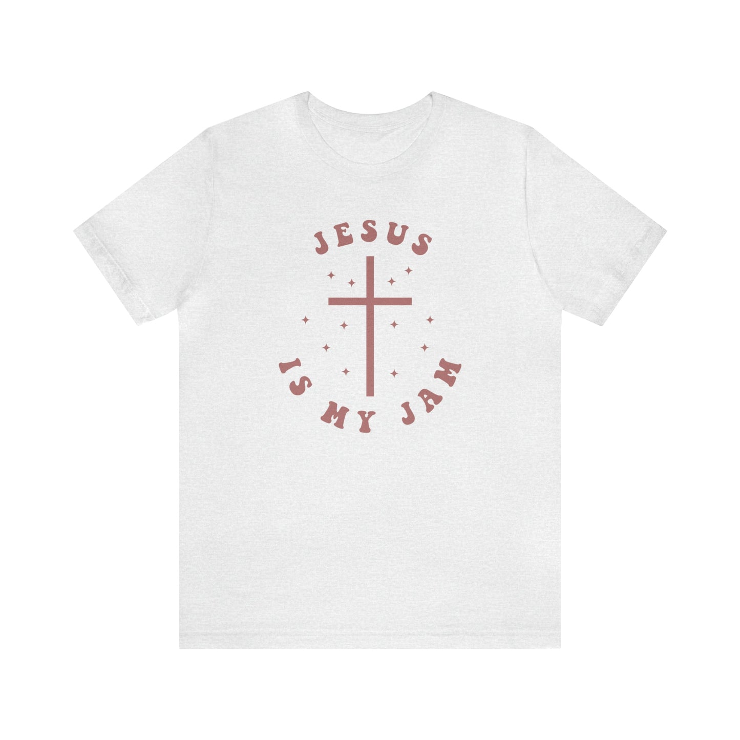 T-Shirt Ash / S Jesus is My Jam | Christian | Retro | Jersey Short Sleeve Tee