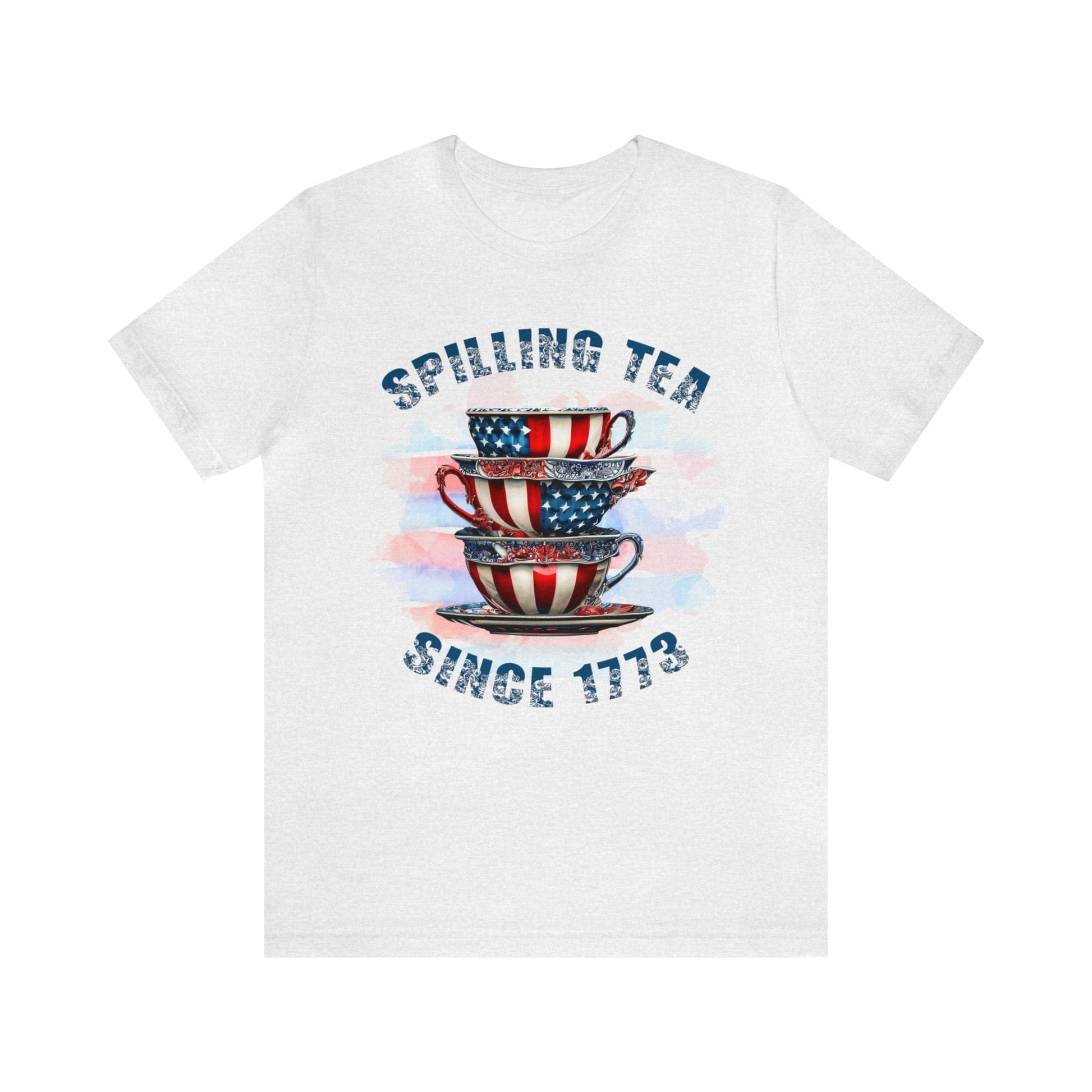 T-Shirt Ash / S Spilling Tea Since 1773 | Jersey Short Sleeve Tee