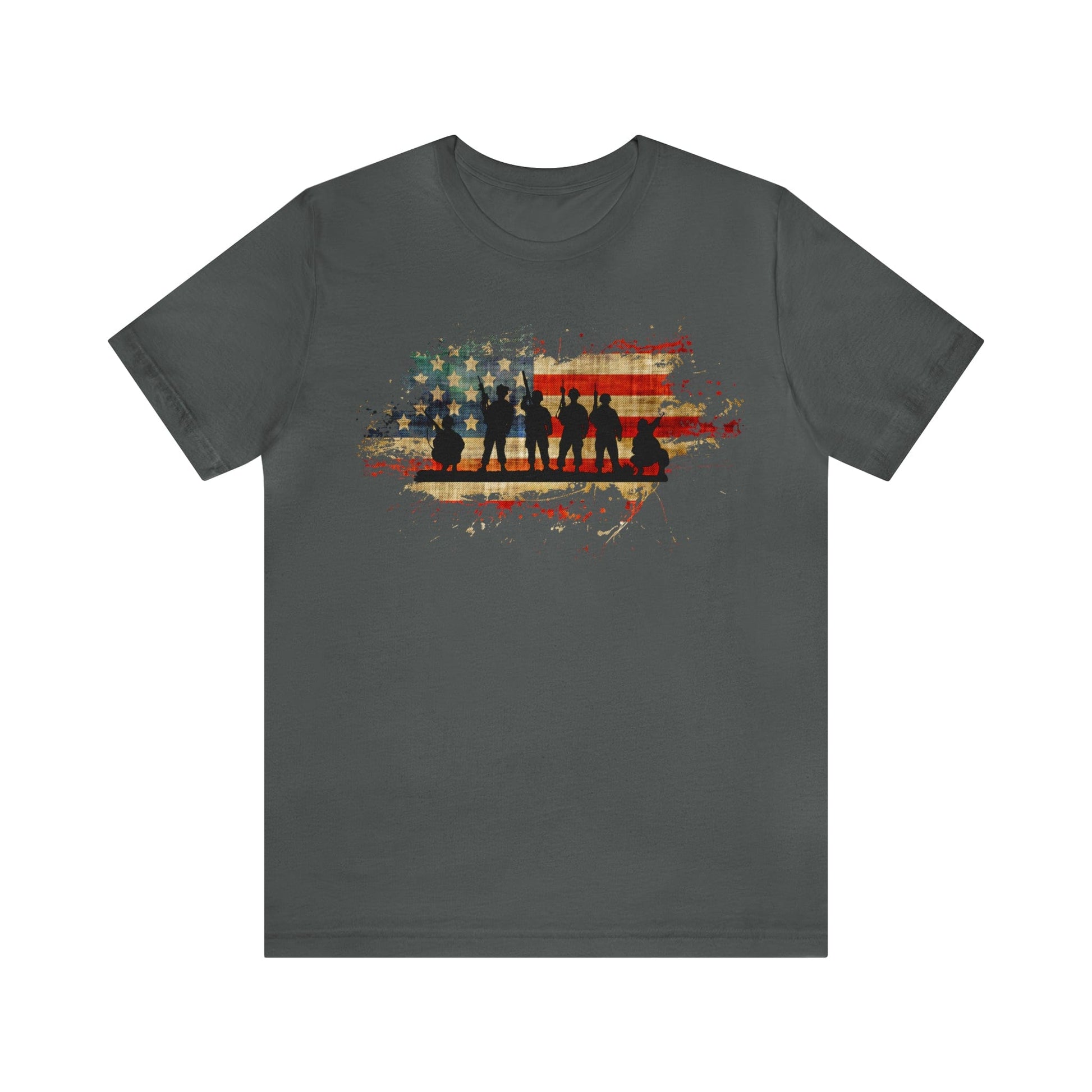 T-Shirt Asphalt / S Our Military Heroes | Unisex Jersey Short Sleeve Tee