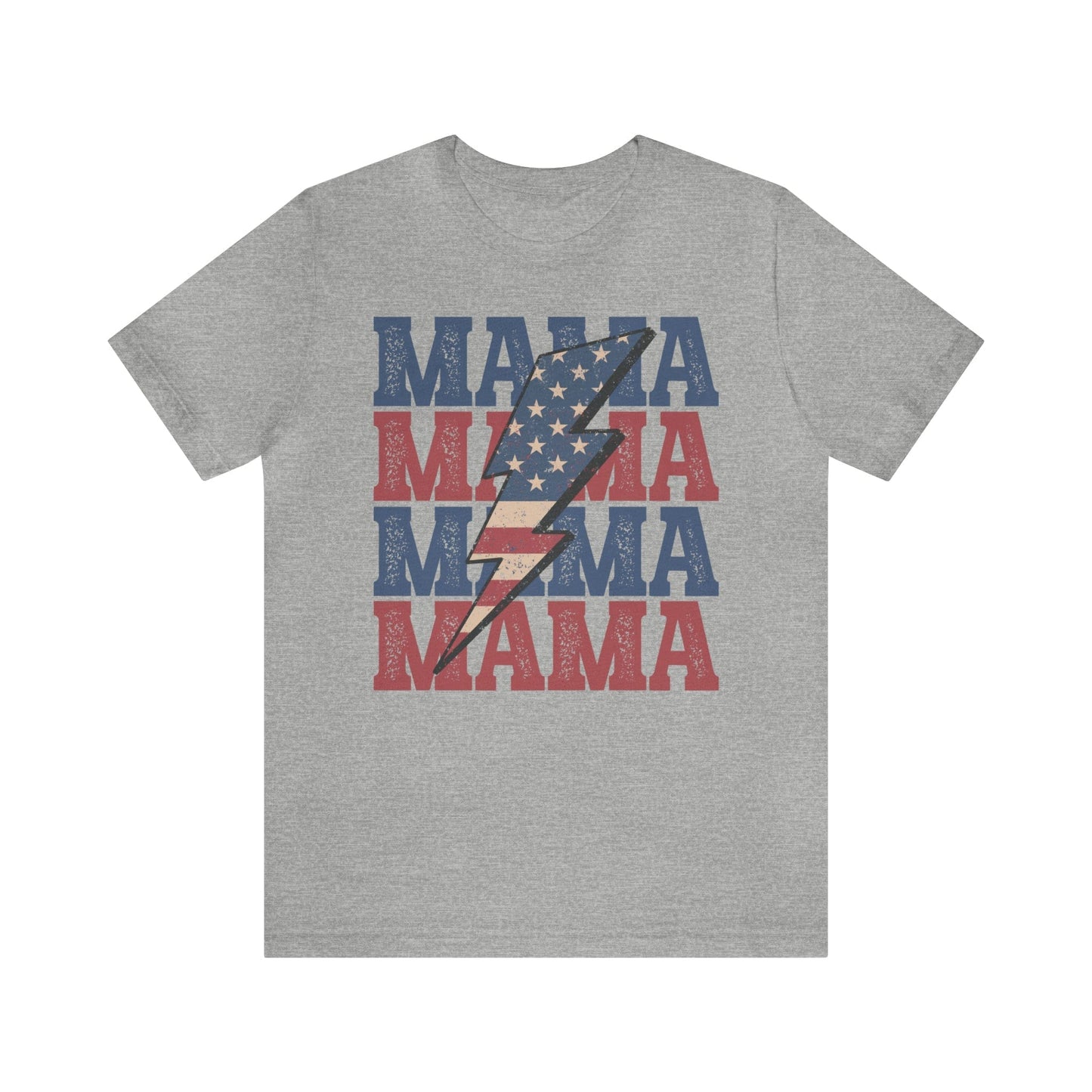 T-Shirt Athletic Heather / S American Mama Lightening | Jersey Short Sleeve Tee