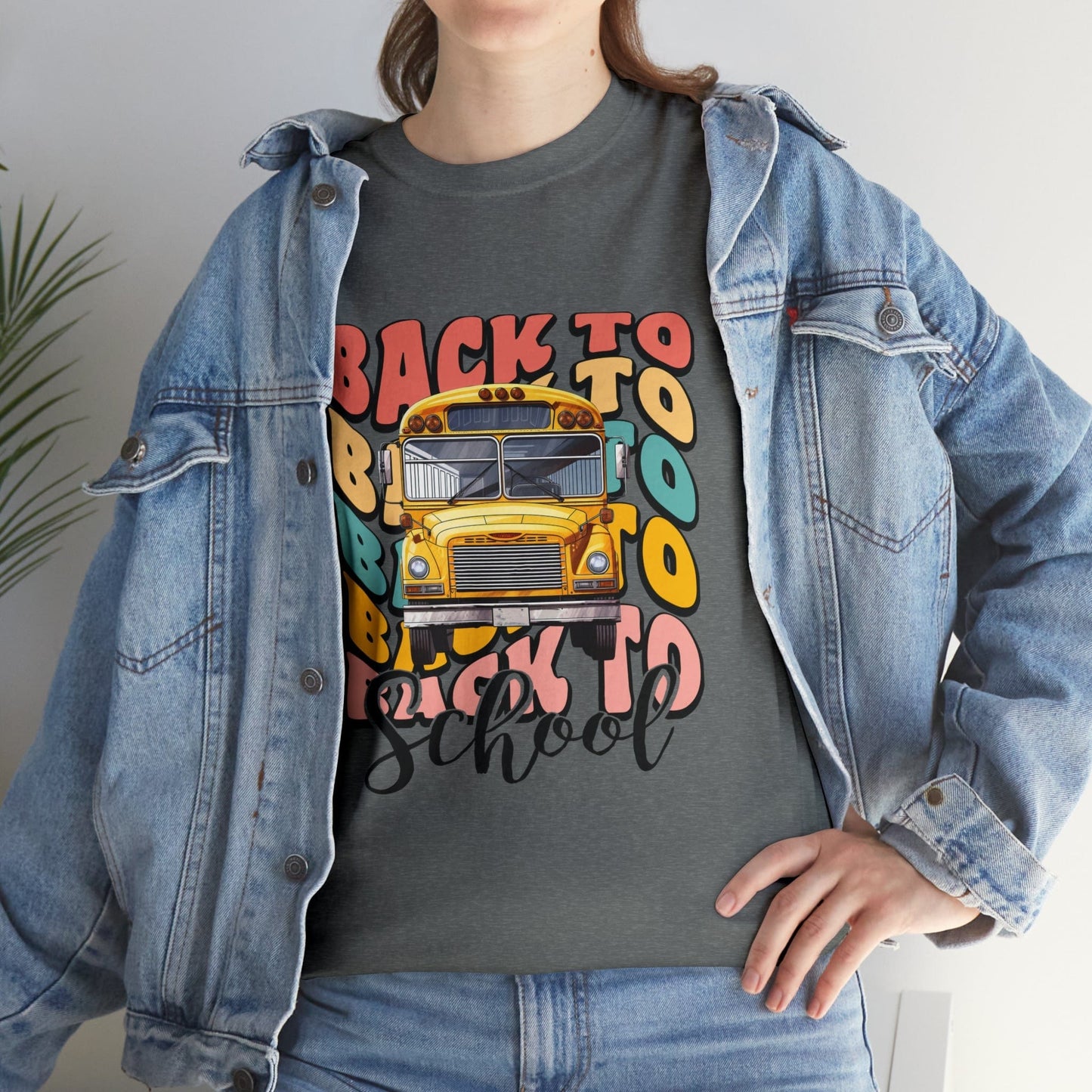 T-Shirt Back to School | School Bus | Retro | ADULT sizes | Cotton Tee