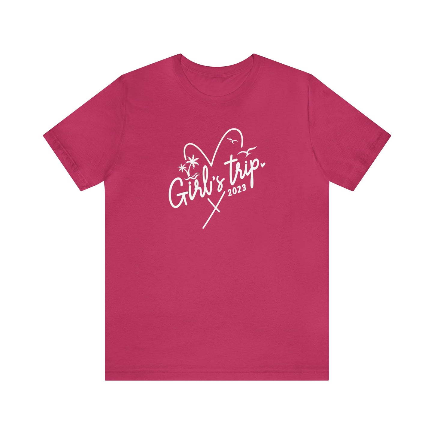 T-Shirt Berry / S Girls Trip 2023 | Heart | Jersey Short Sleeve Tee