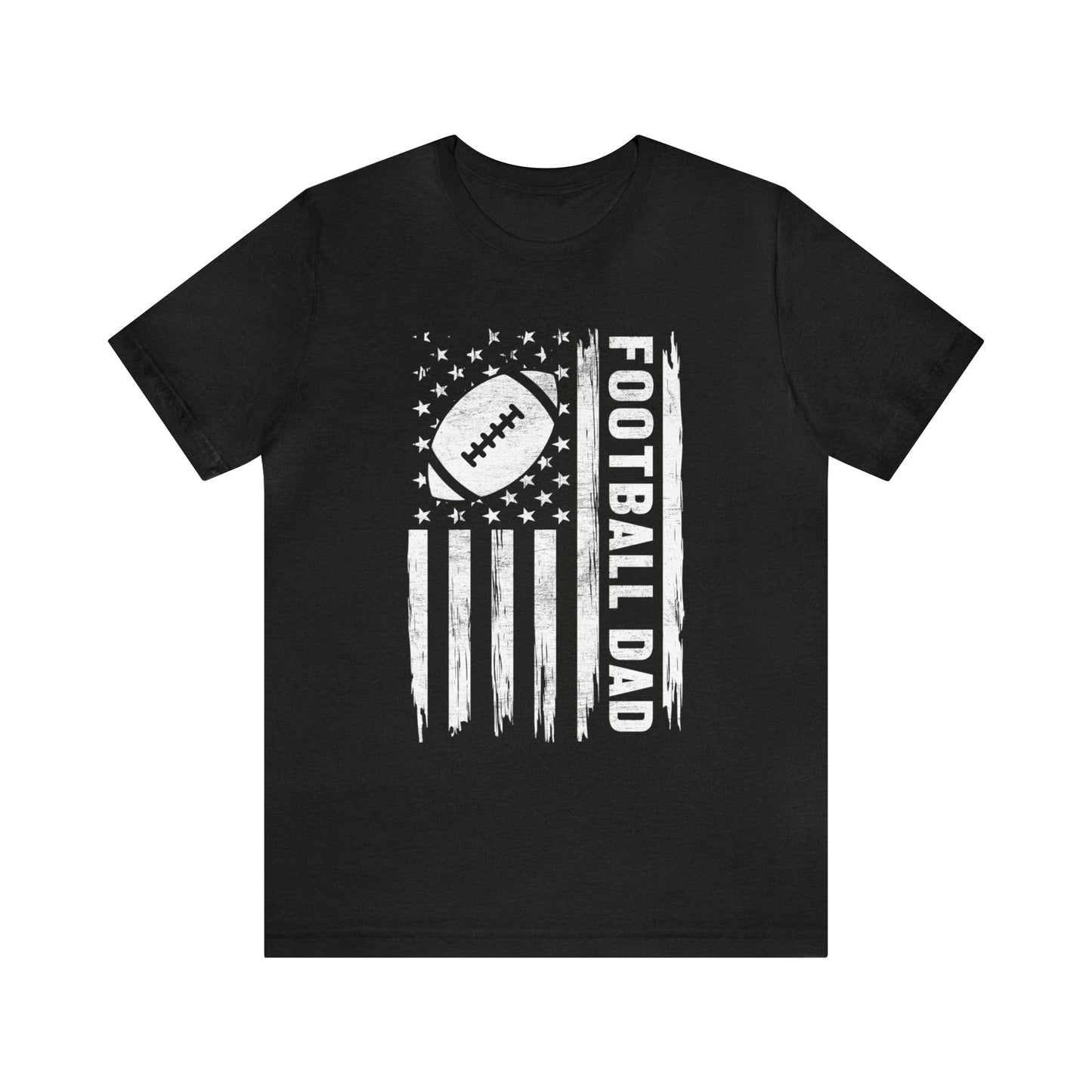 T-Shirt Black Heather / XS Football Dad | Patriotic | Jersey Short Sleeve Tee