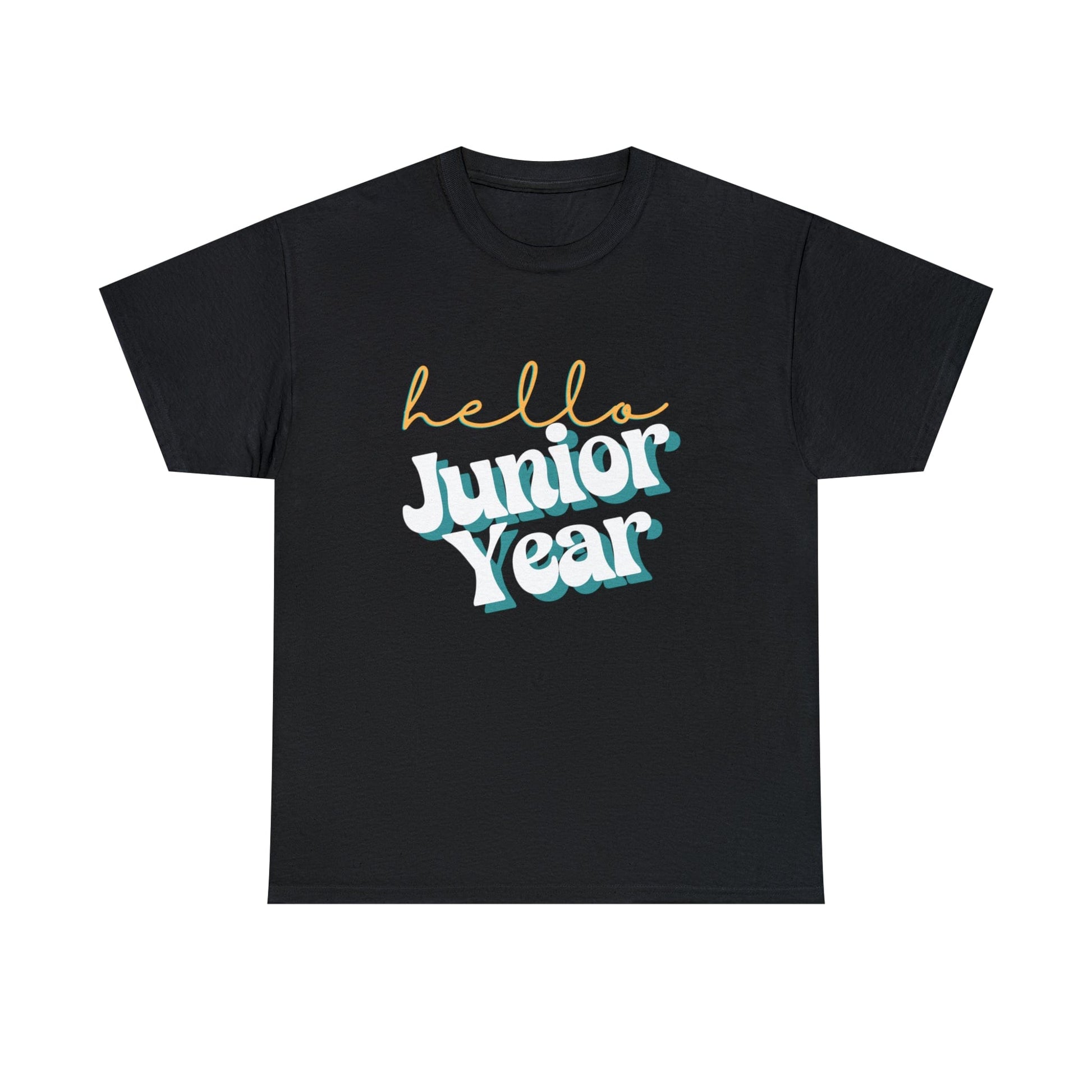 T-Shirt Black / S Hello Junior Year | Retro | ADULT Sizes | Cotton Tee