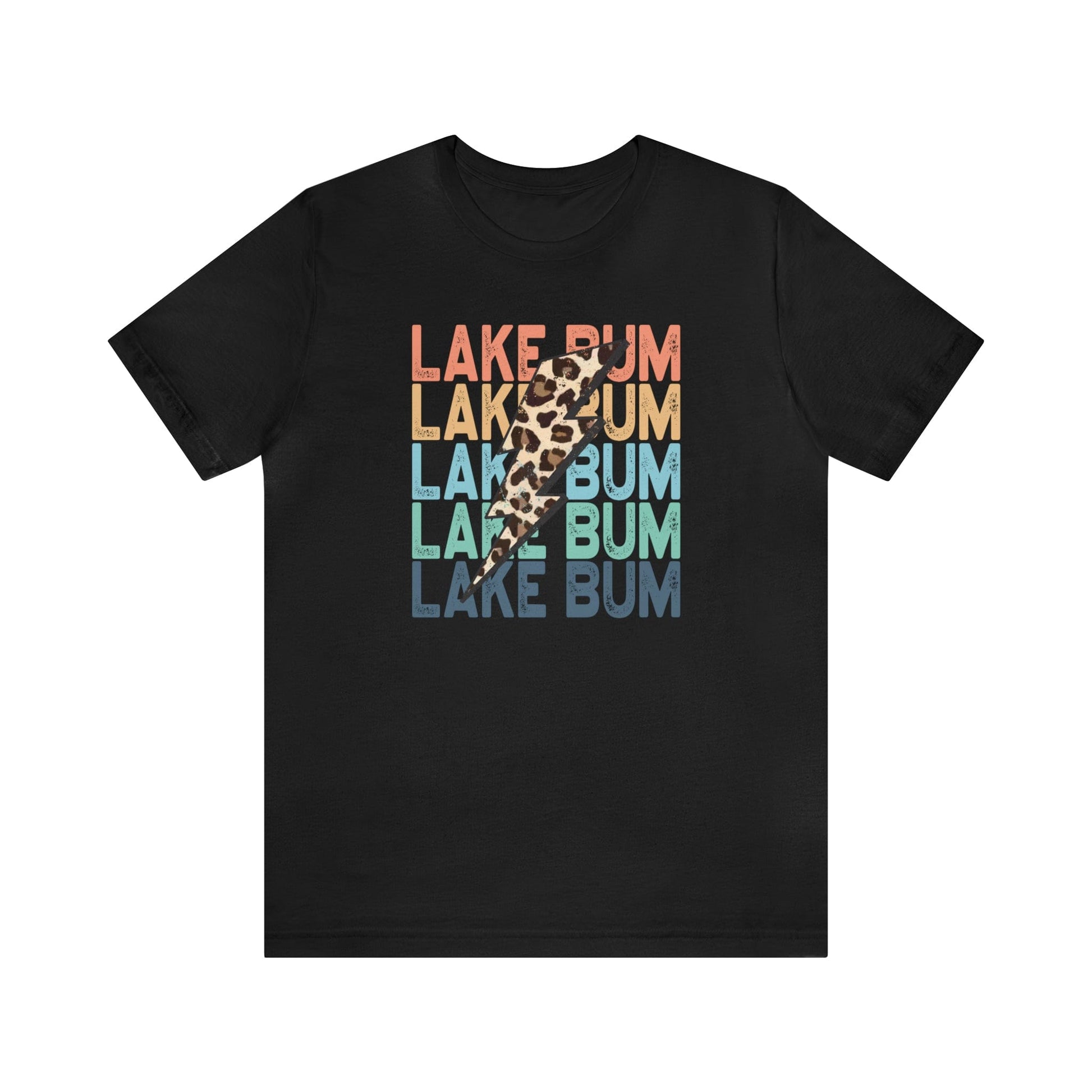 T-Shirt Black / S Lake Bum | Leopard Lightening | Jersey Short Sleeve Tee